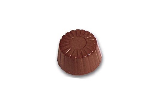Chokoladeform, rund kanneleret, Ø 32 mm, 28 stk.