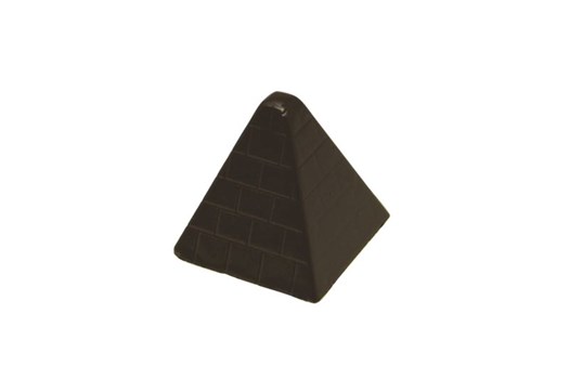 Chokoladeform, pyramide med sten, L 30 mm, 24 stk.