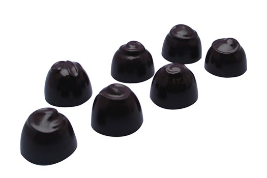 Chokoladeform nr. 240, 7 runde varianter, 28 stk.