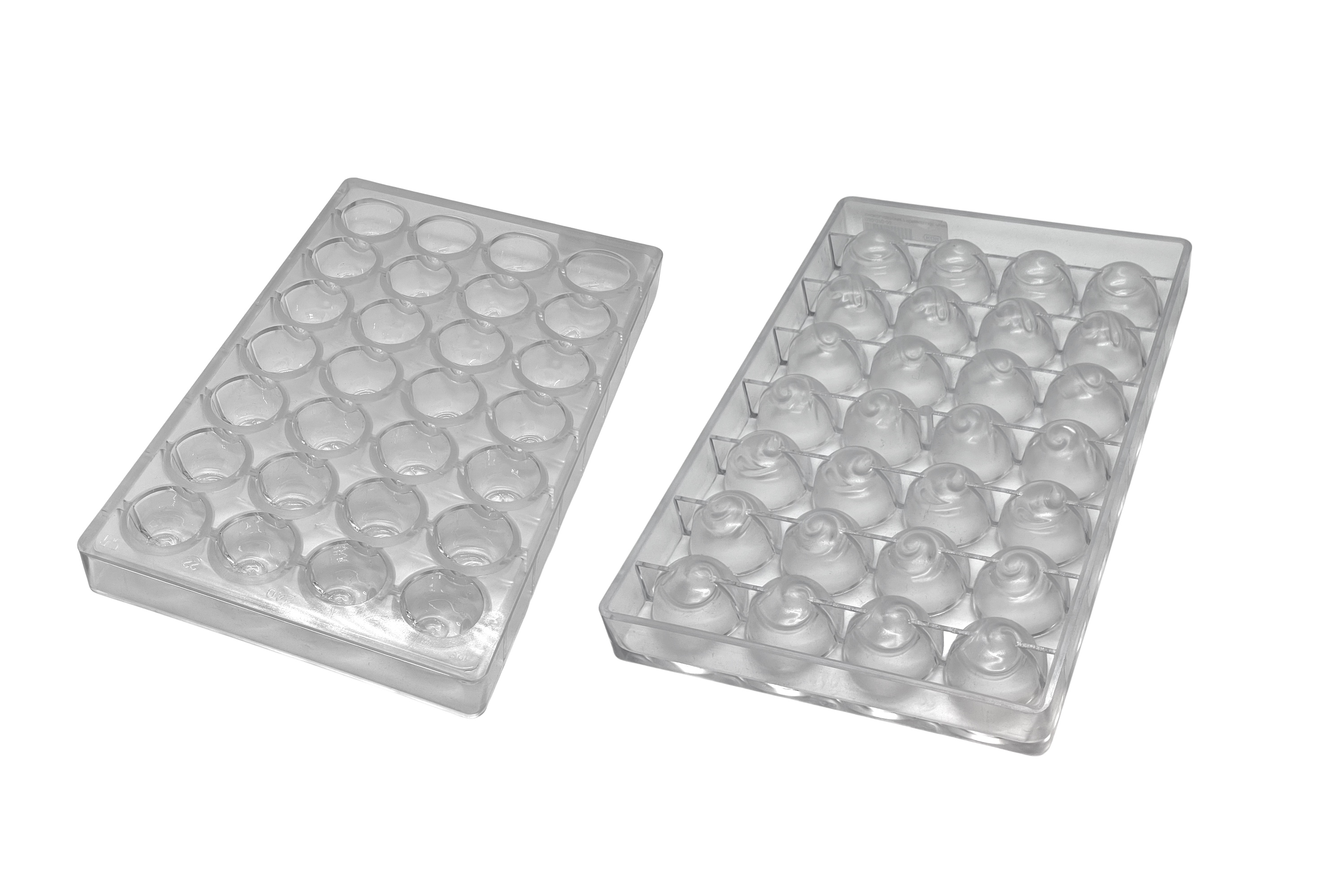 Chokoladeform nr. 240, 7 runde varianter, 28 stk.