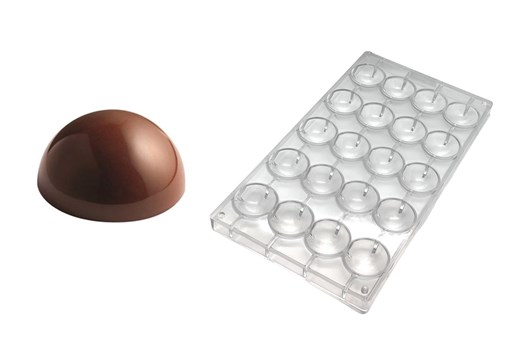 Chokoladeform, halvkugle, Ø 48 mm, 20 stk.