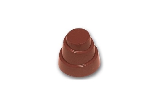 Chokoladeform, rund med tre lag, Ø 28 mm, 28 stk.