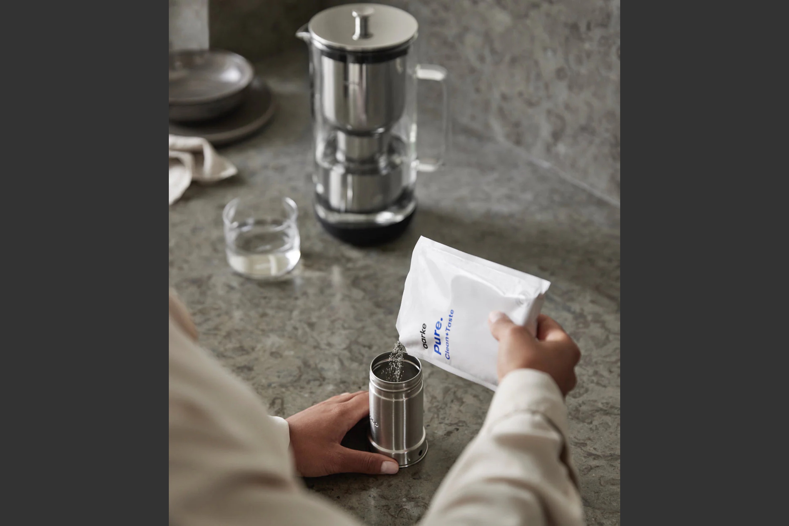 Granulat til vandfilter, Aarke Pure