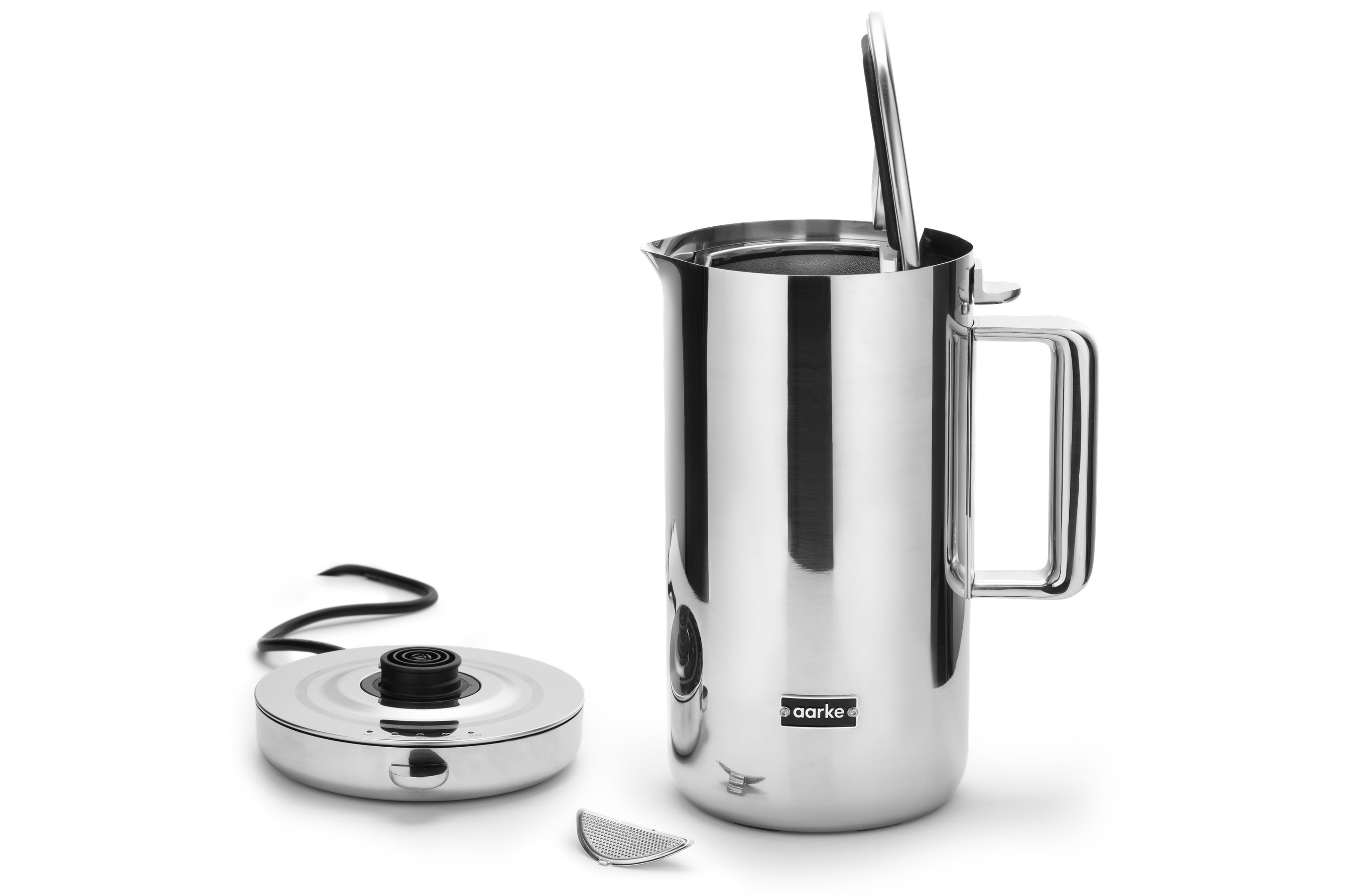 Elkedel, Aarke Kettle, poleret stål