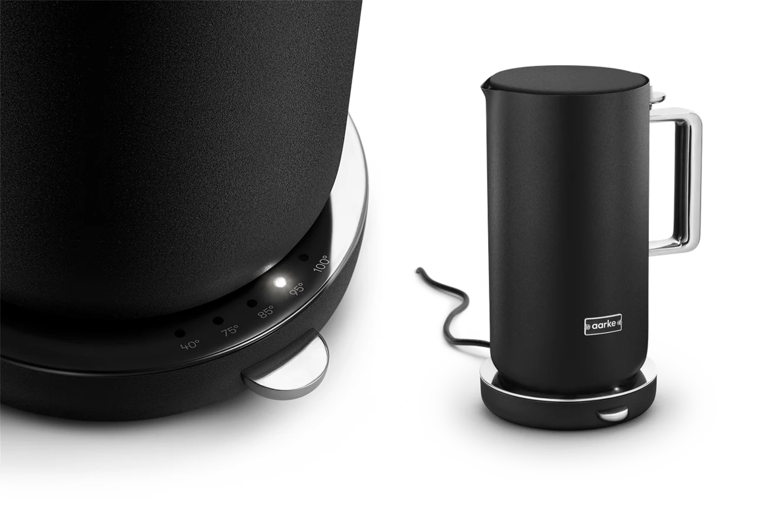 Elkedel, Aarke Kettle, mat sort stål