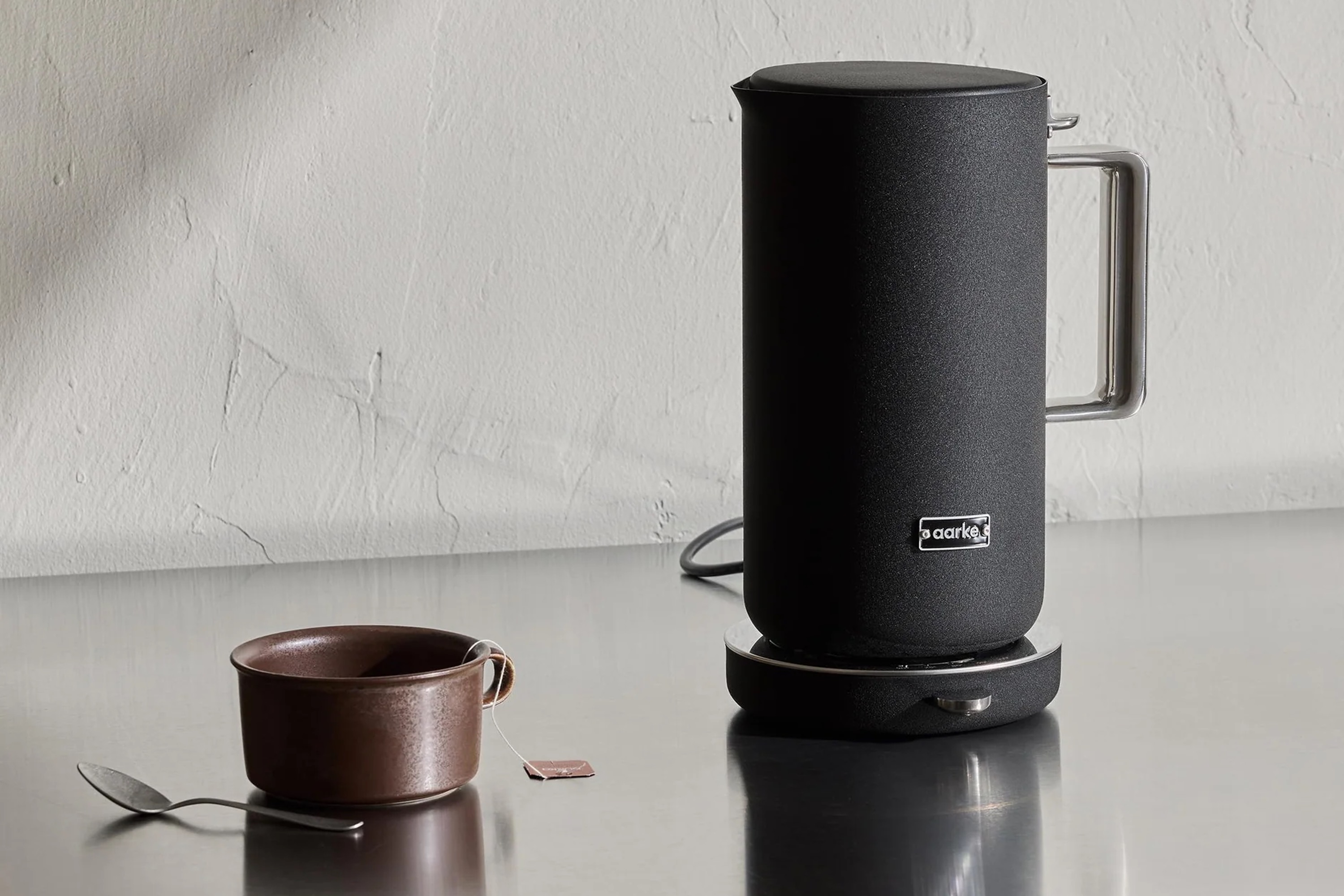 Elkedel, Aarke Kettle, mat sort stål