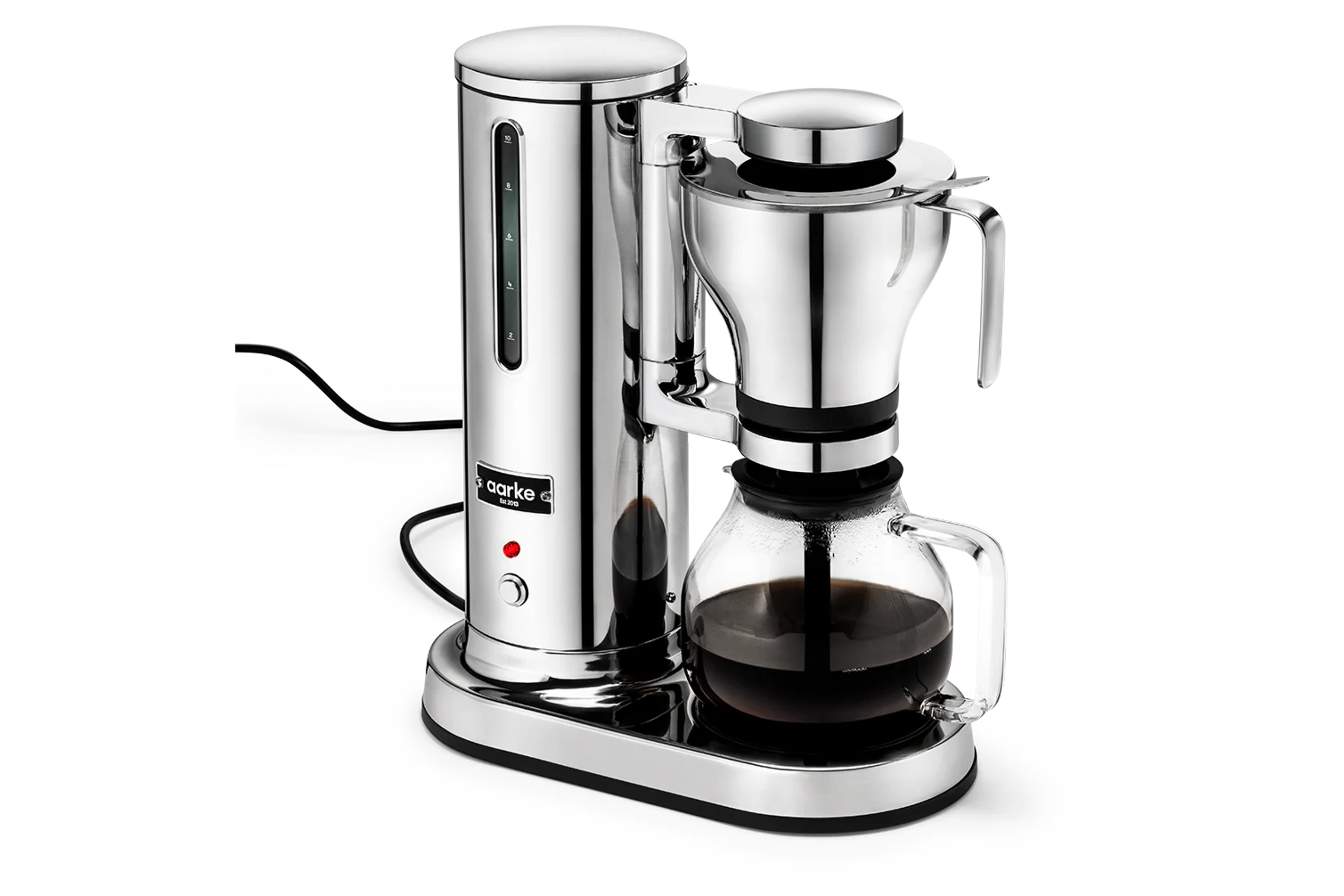 Kaffemaskine, Aarke Coffee Maker, poleret stål