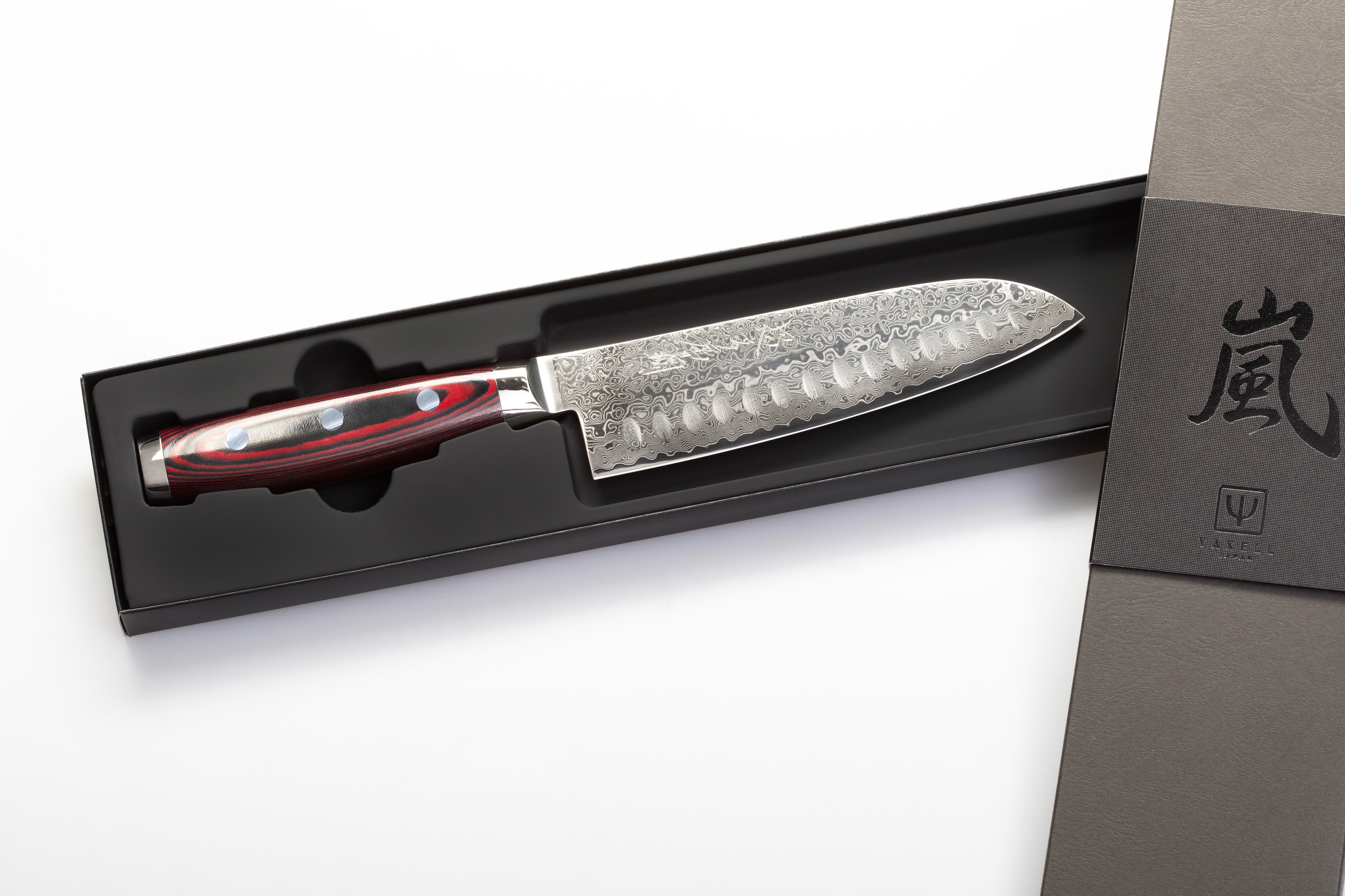 Kokke- og grøntkniv, Santoku, luftskær