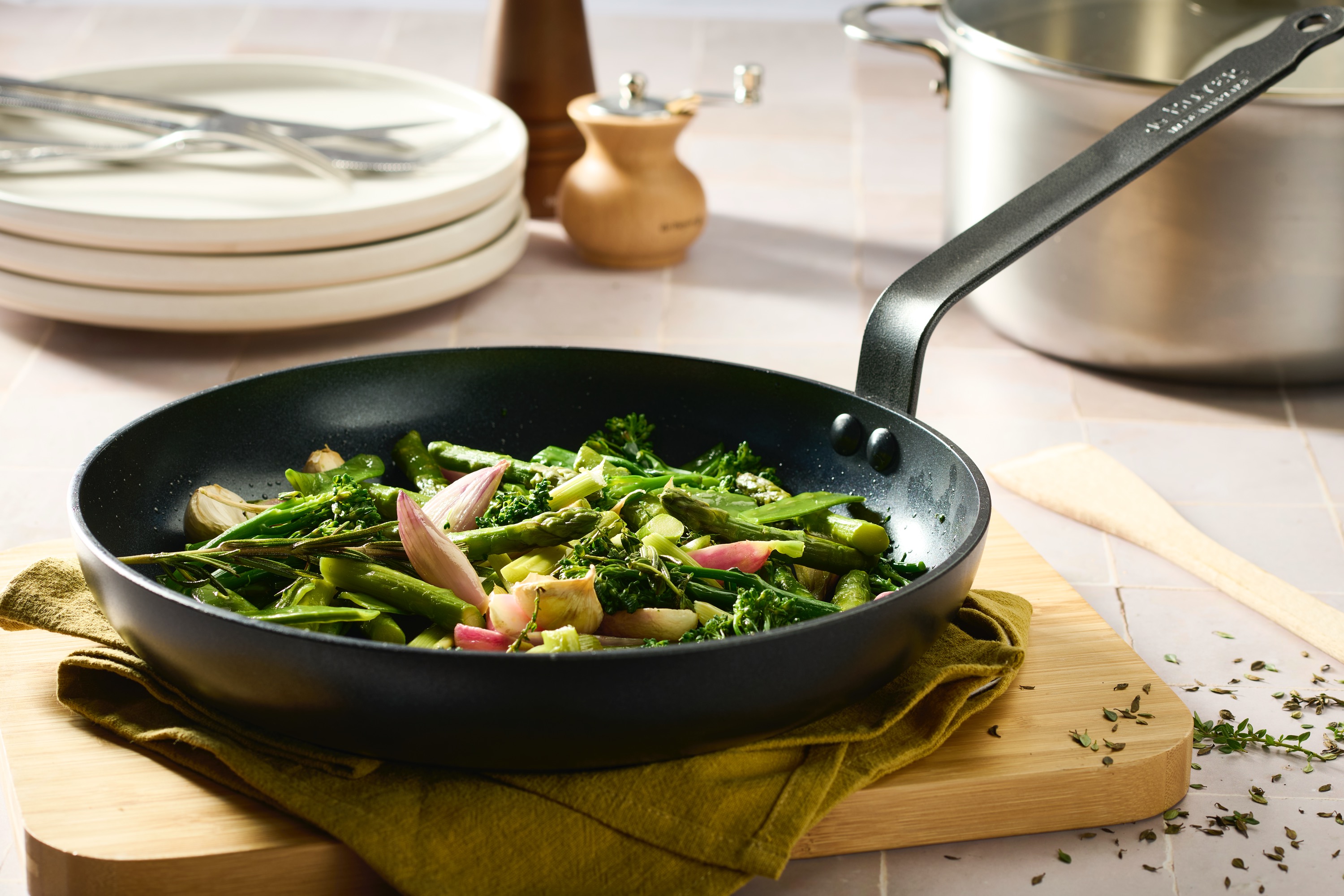 Pande, aluminium, keramisk belægning, PFAS-fri