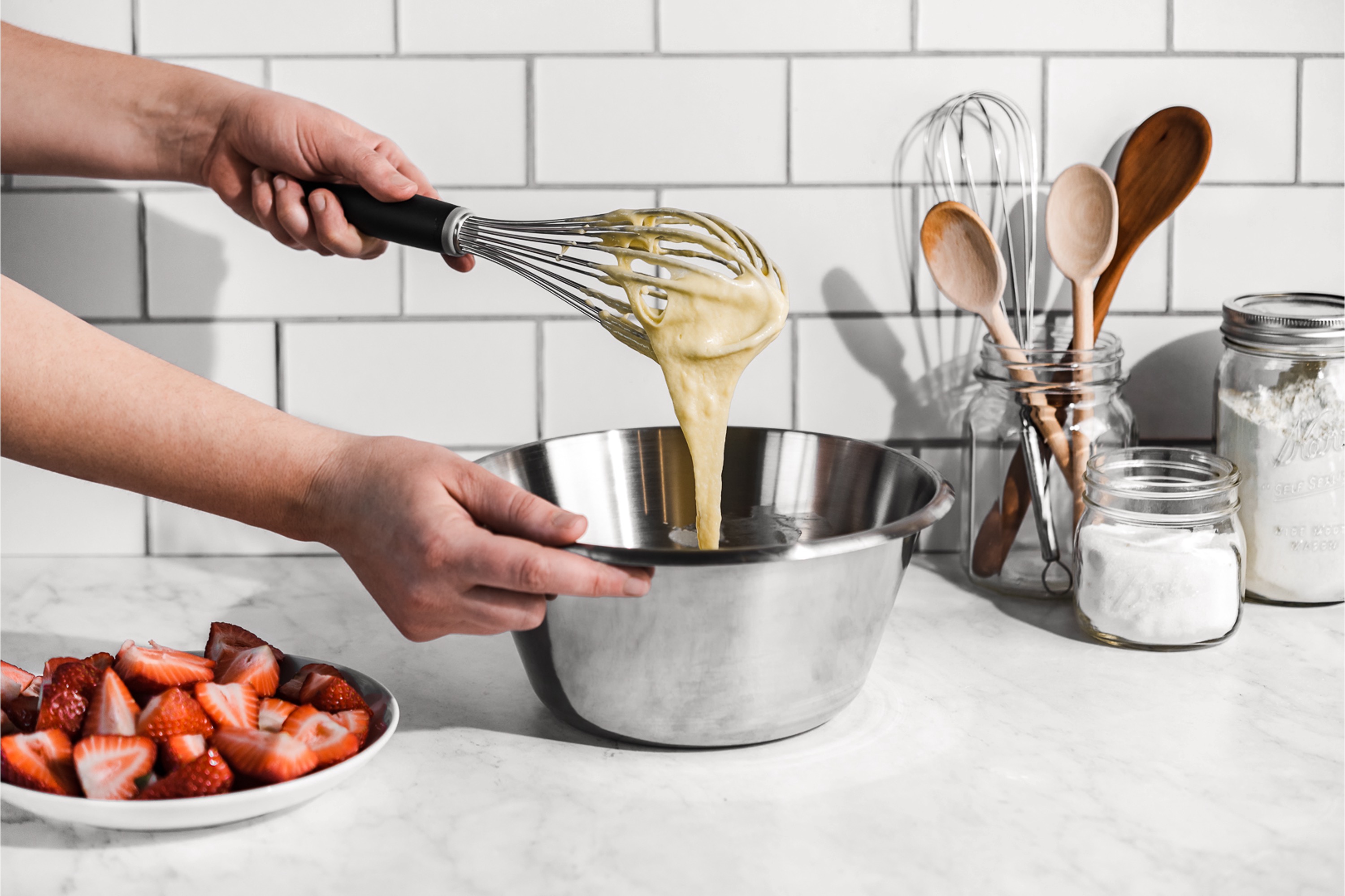 Skål til chokolade, rustfrit stål