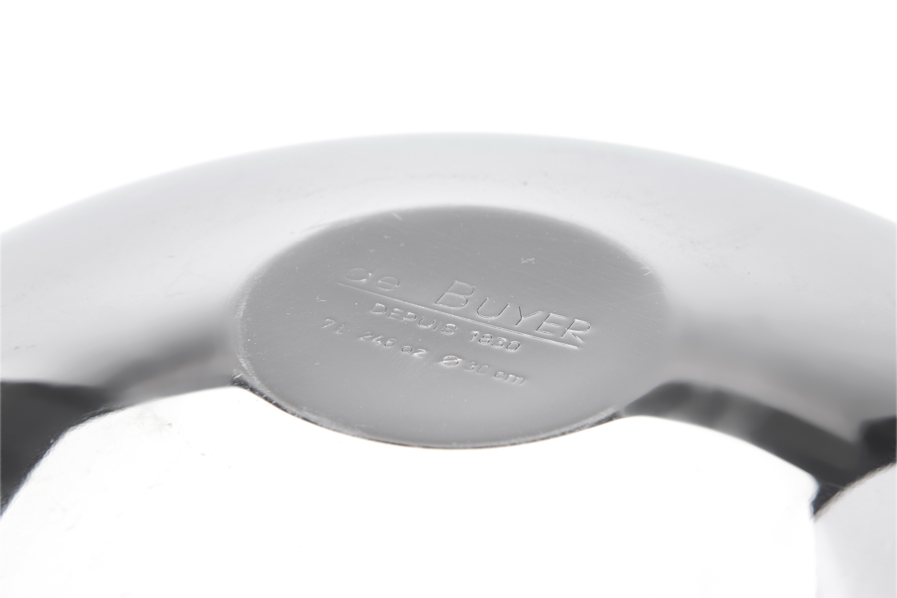 Piskeskål, rund bund, rustfrit stål, 7,0 ltr