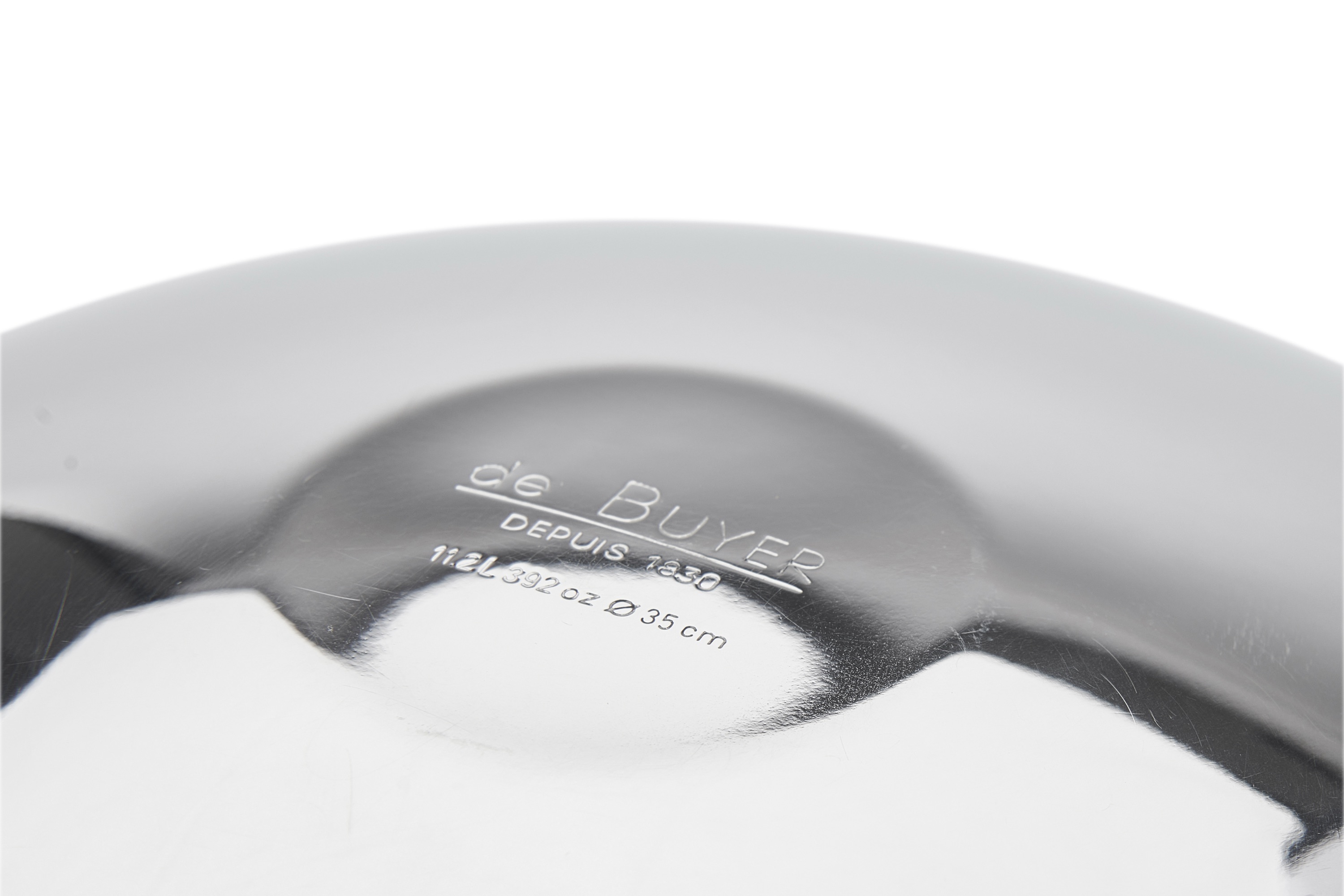 Piskeskål, rund bund, rustfrit stål, 11,2 ltr