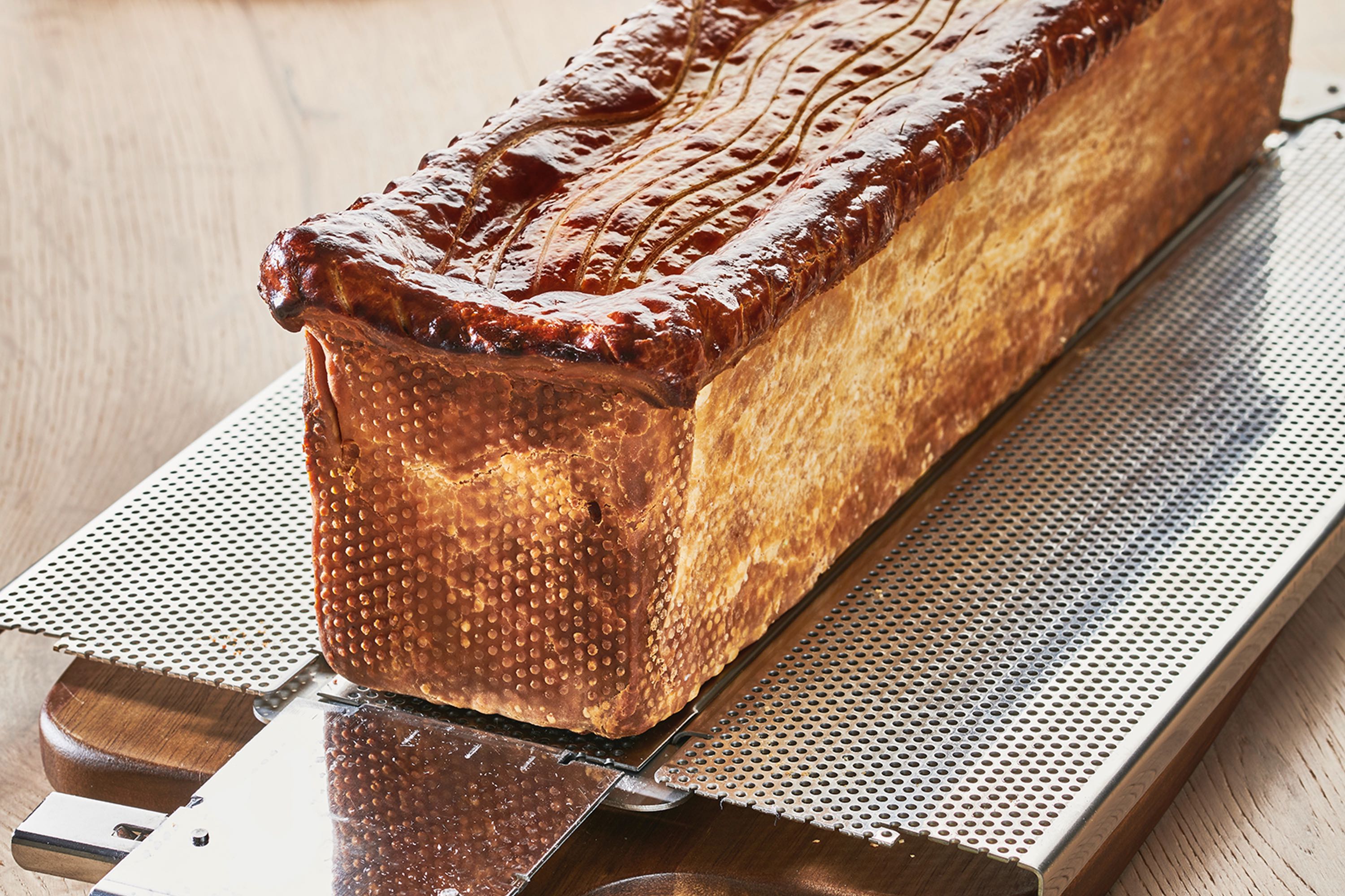 Patéform, foldbar, perforeret rustfrit stål