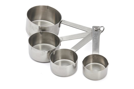 Målebæger, sæt, 4 dele
