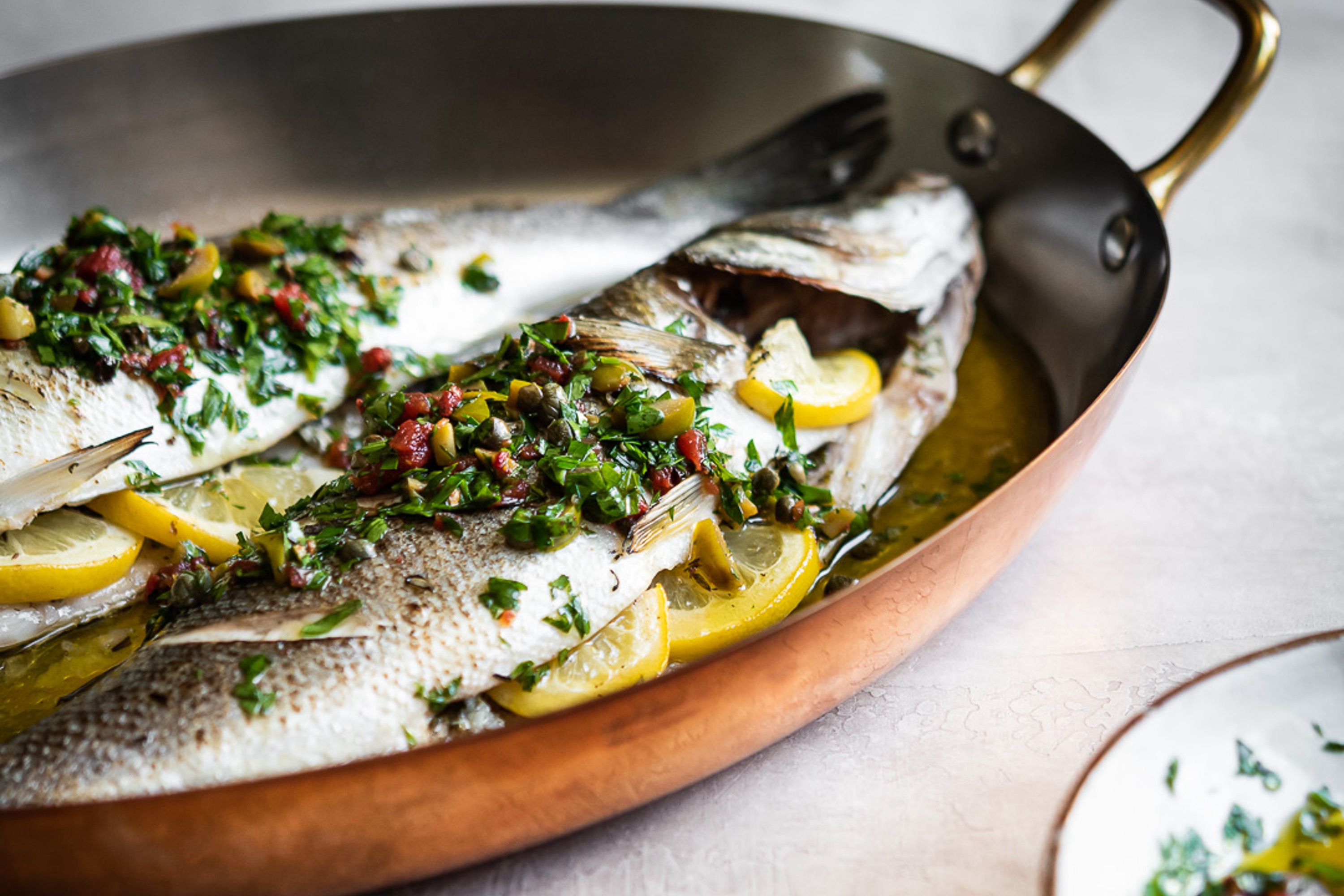 Kobberfad, ovalt, to håndtag