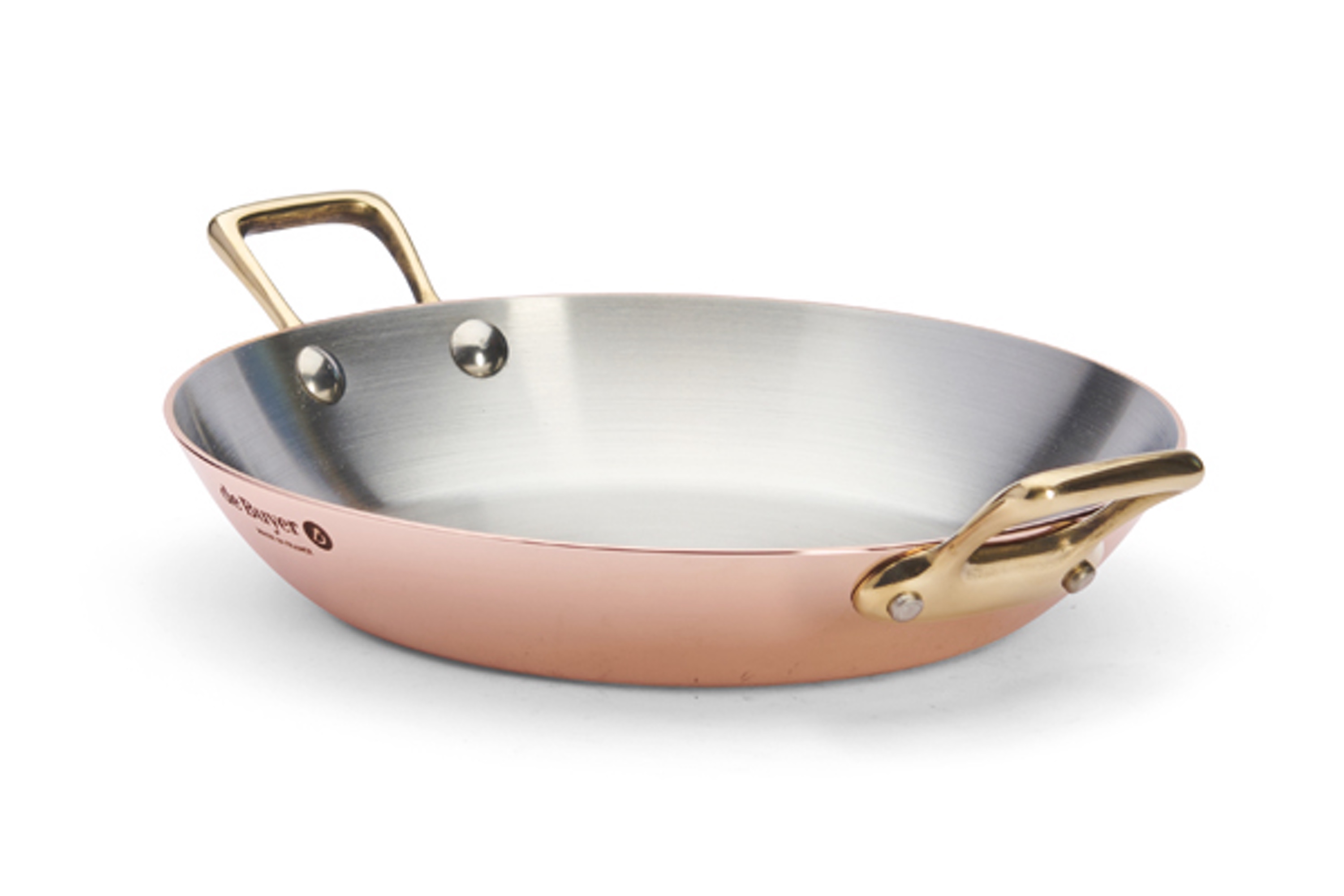 Kobberfad, rundt, to håndtag