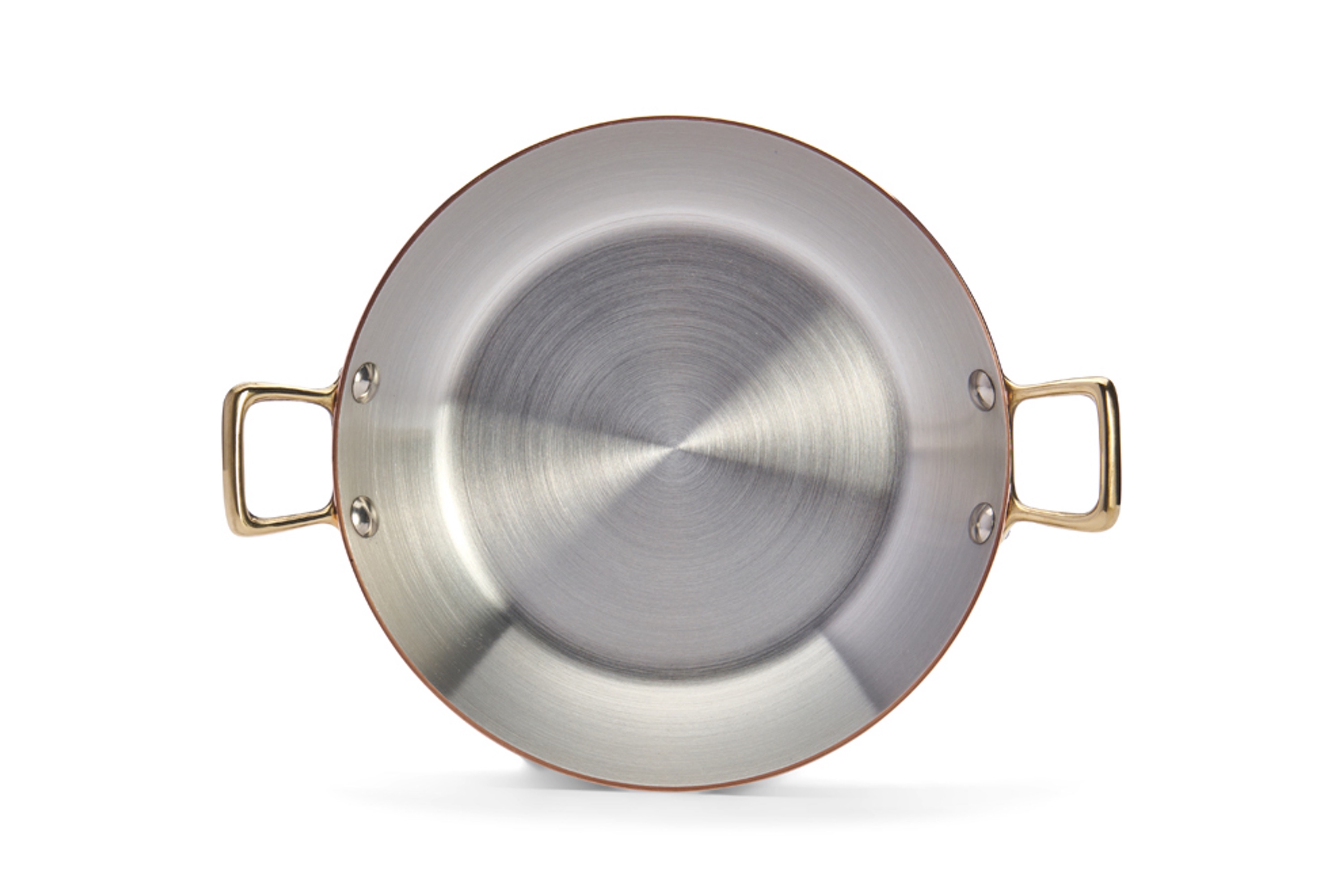 Kobberfad, rundt, to håndtag