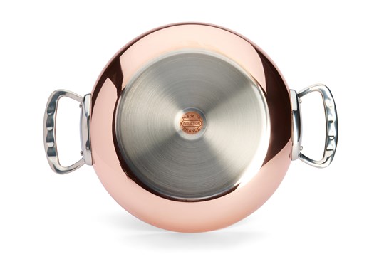 Sautergryde med låg, kobber