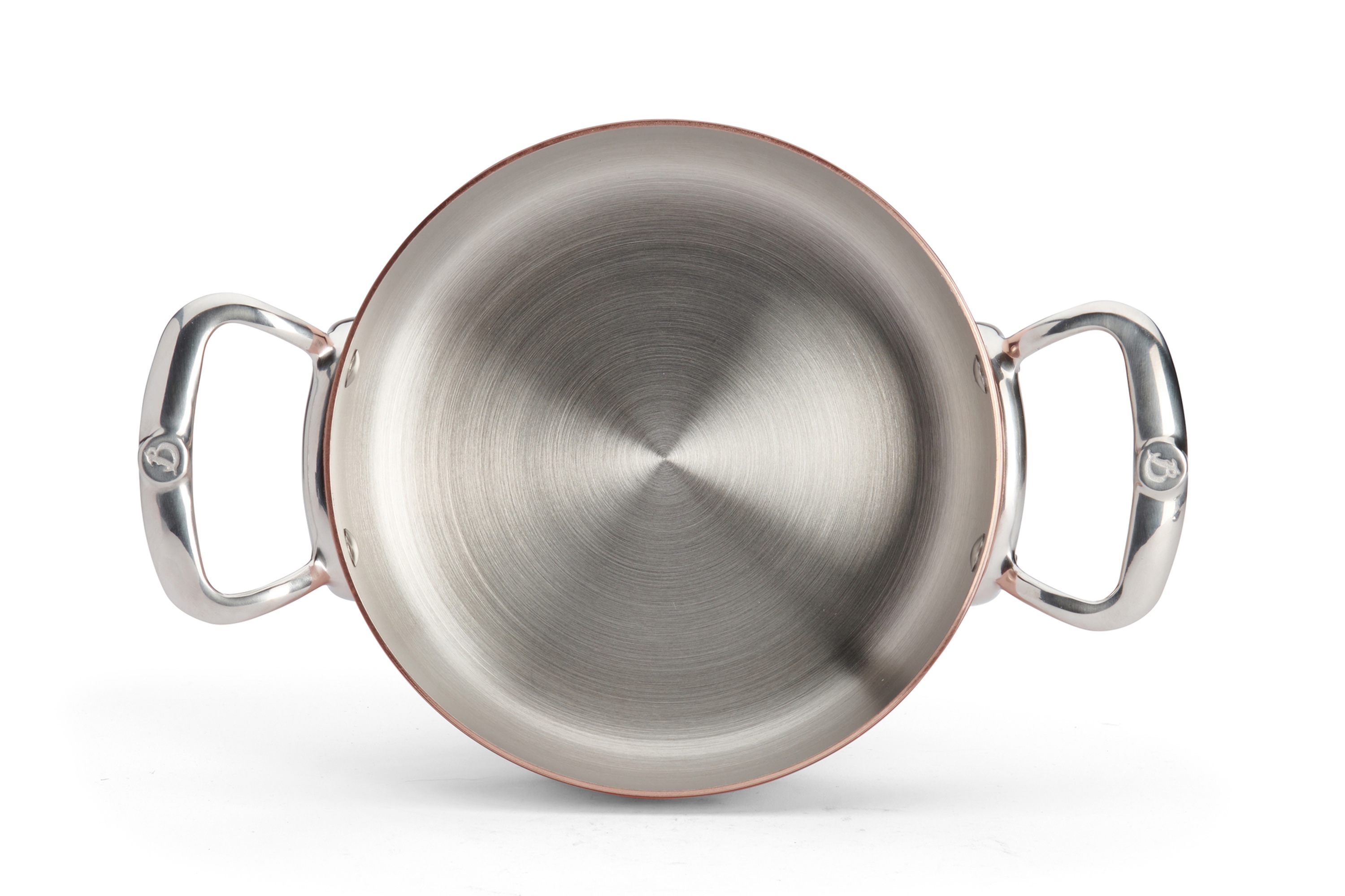 Lav gryde med låg, kobber