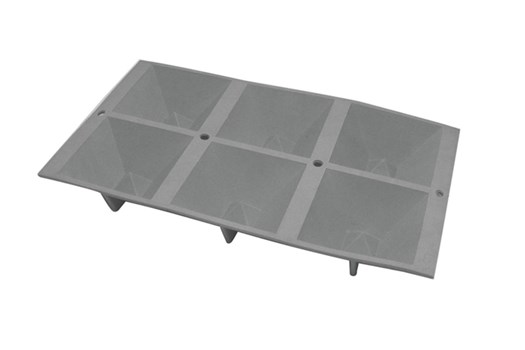 Silikoneform, inverteret pyramide