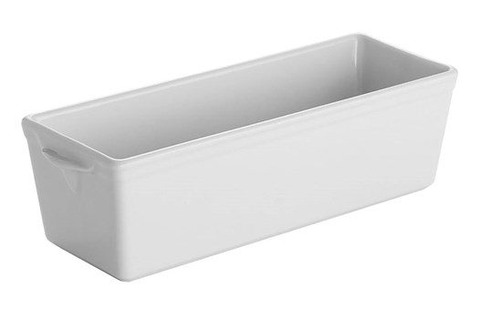 Patéform, hvidt porcelæn