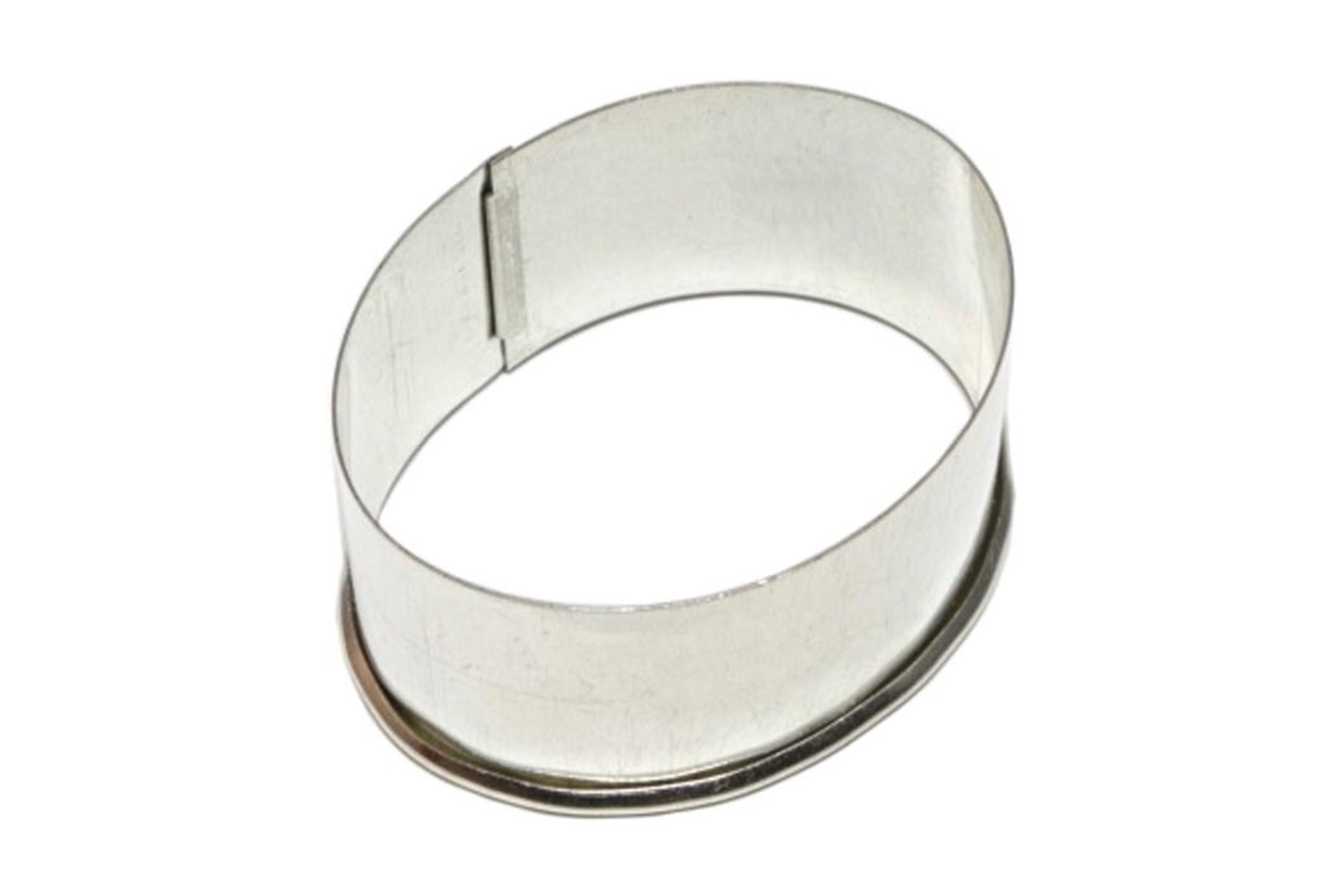 Udstikker, oval, hvidblik