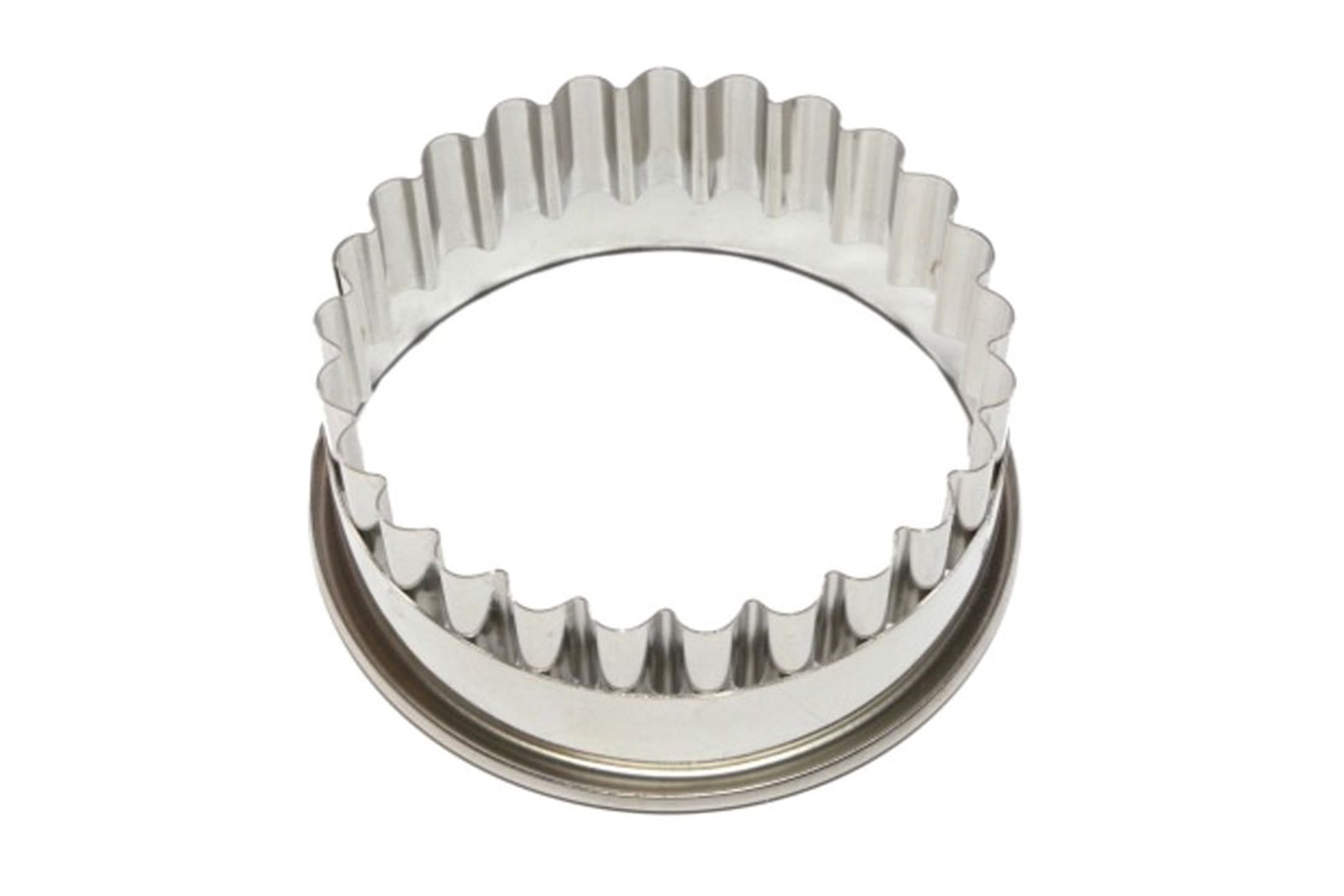 Udstikker, rund, kruset, rustfrit stål