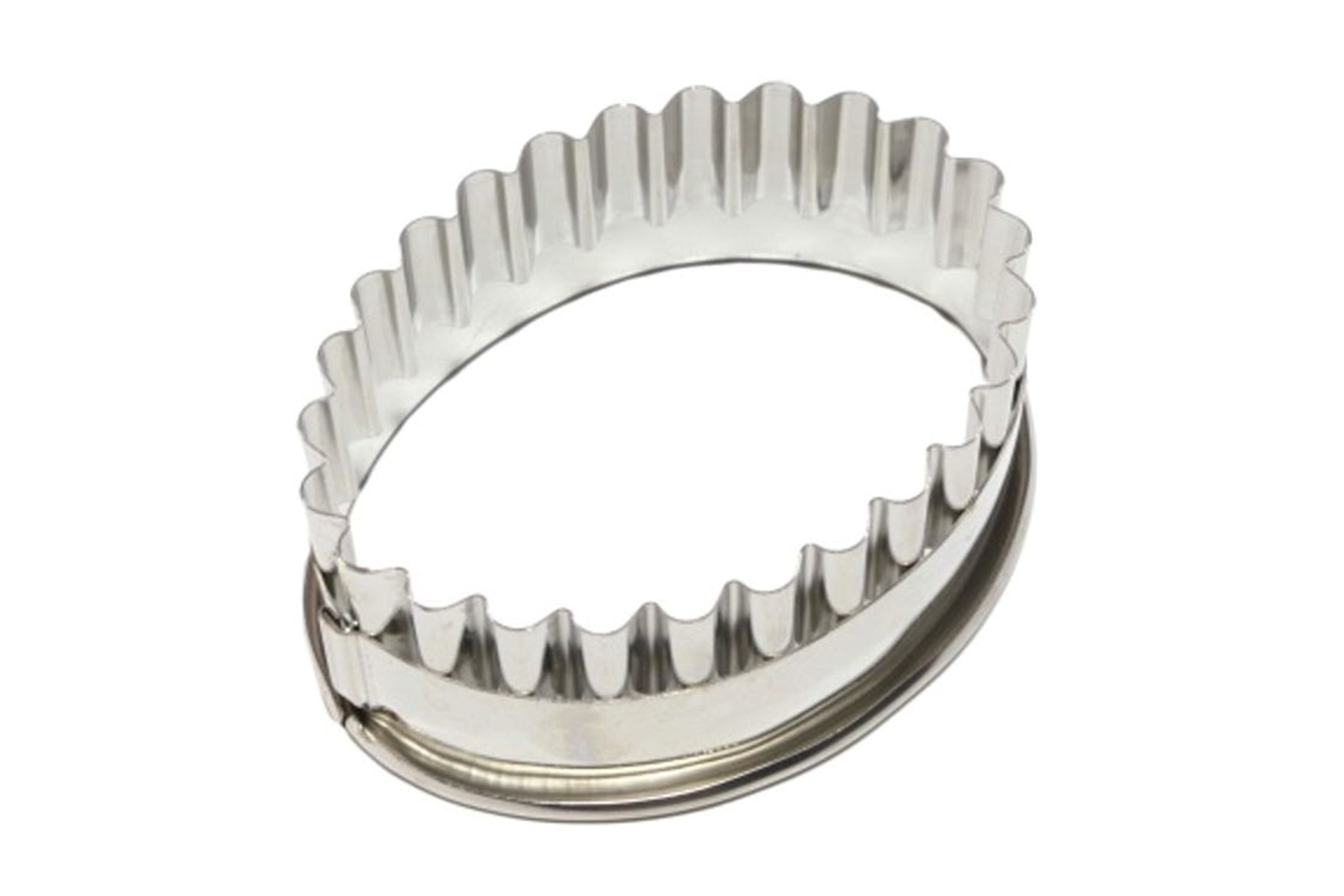 Udstikker, oval, kruset, stål