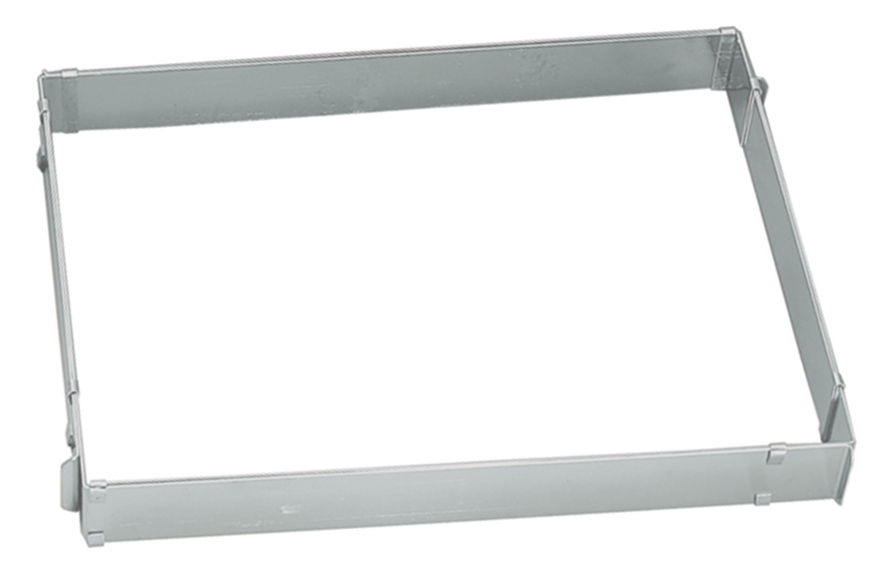 Bageramme, stilbar, stål, H 5 cm