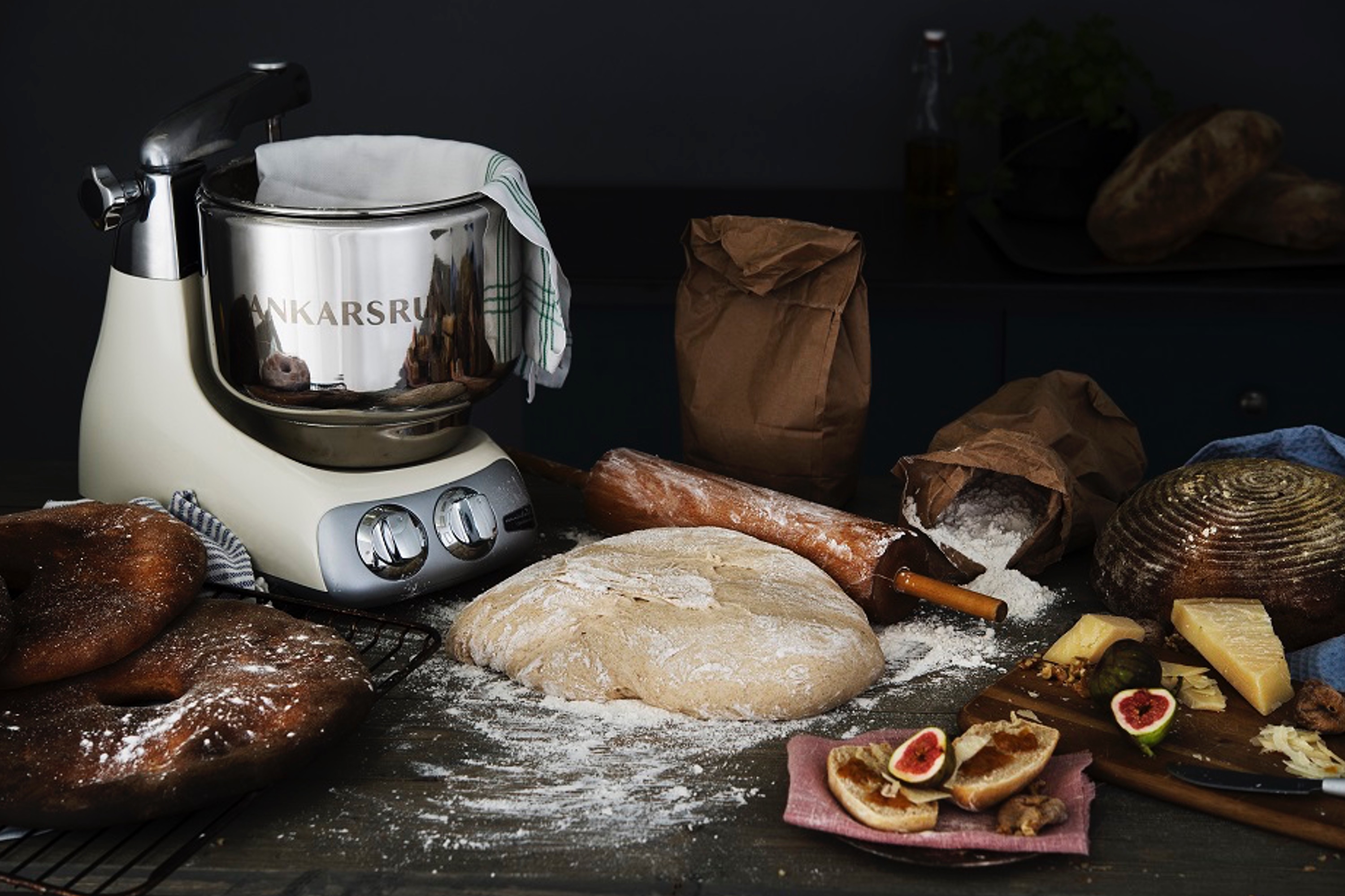 Røremaskine, Ankarsrum Assistent Original, råhvid