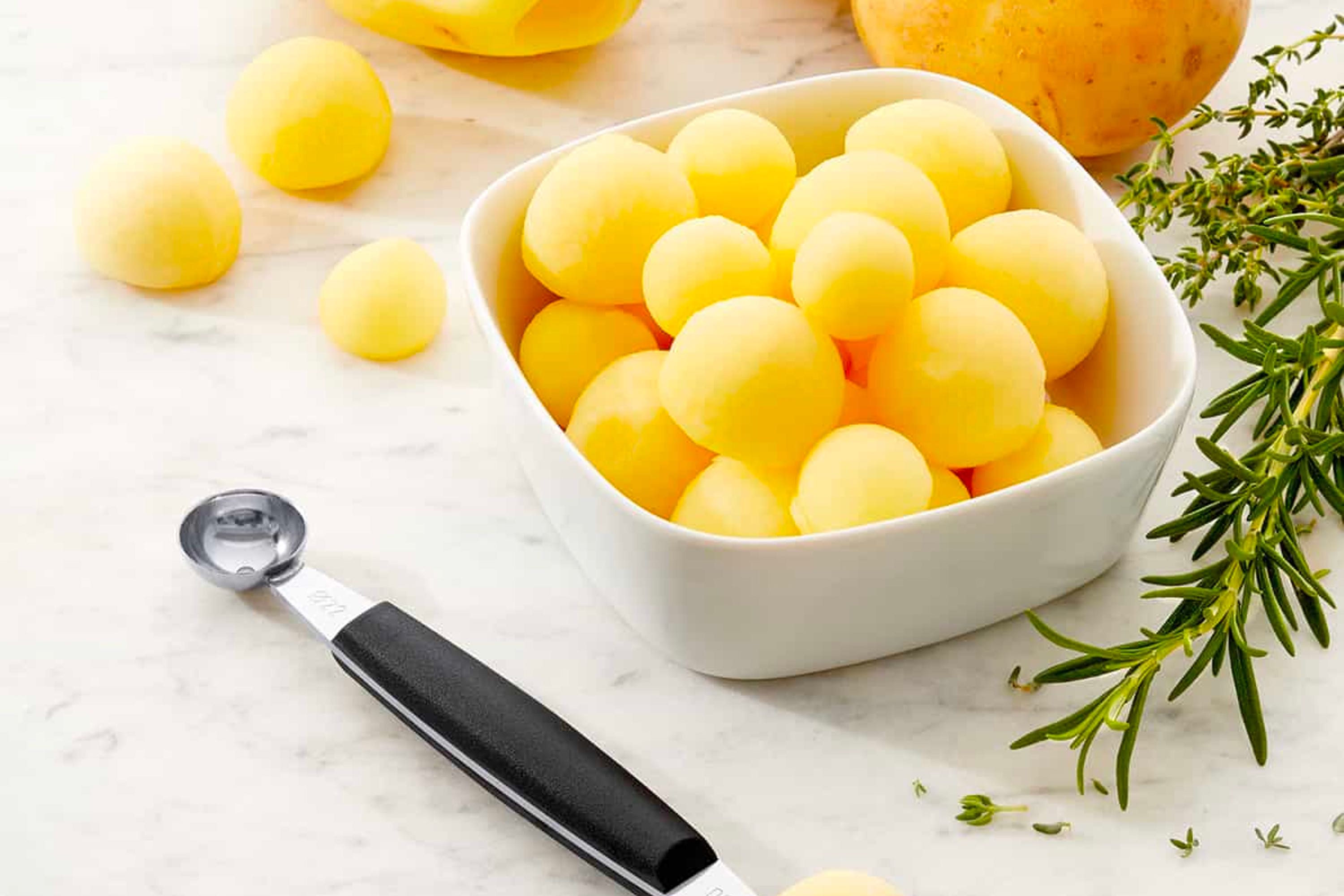 Parisiennejern, dobbelt, stål m. plastskæfte, Ø 2,2 - 2,5 cm