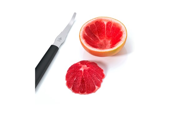 Grapefrugtkniv, rustfrit stål og plast