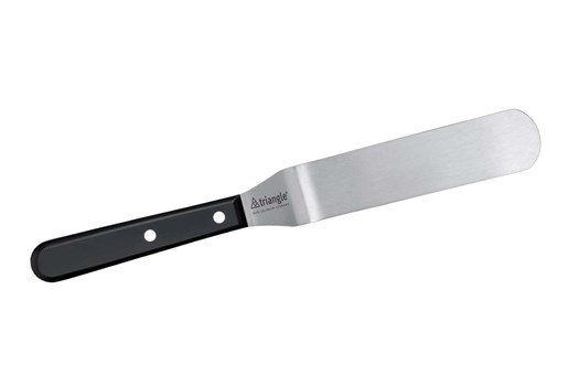 Paletkniv med buk, sort plastskaft
