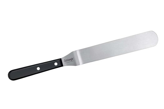 Paletkniv med, buk, sort plastskaft