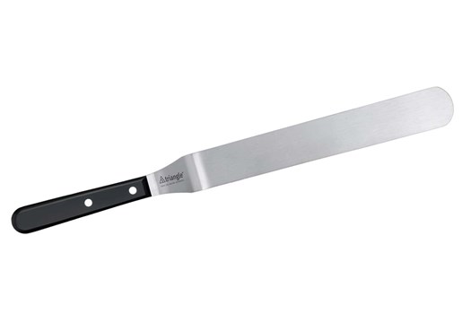 Paletkniv med buk, sort plastskaft