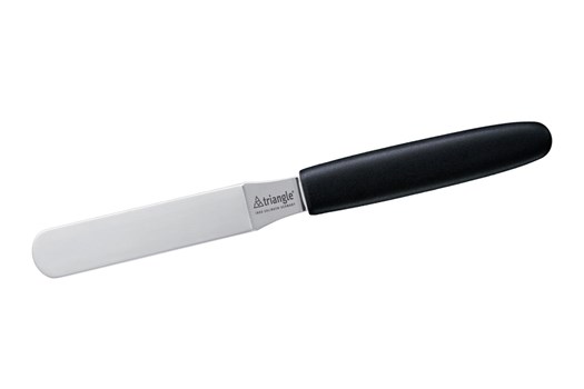 Paletkniv med buk, mini, sort plastskaft