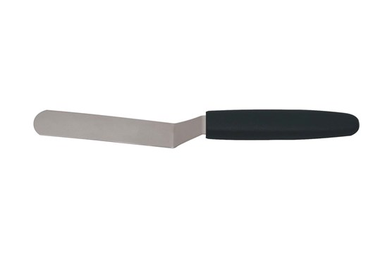 Paletkniv mini med buk, sort skaft, 9 cm