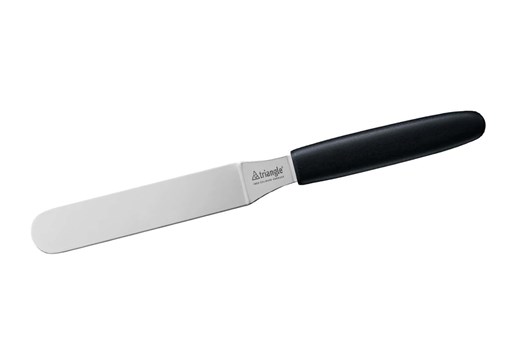 Paletkniv med buk, mini, sort plastskaft