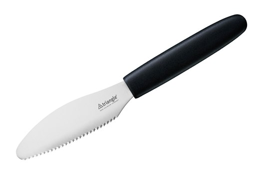 Smørekniv, bølgeskær,10 cm, Triangle