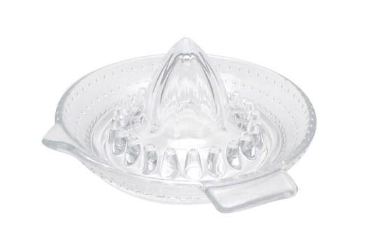 Citruspresse med skål, glas