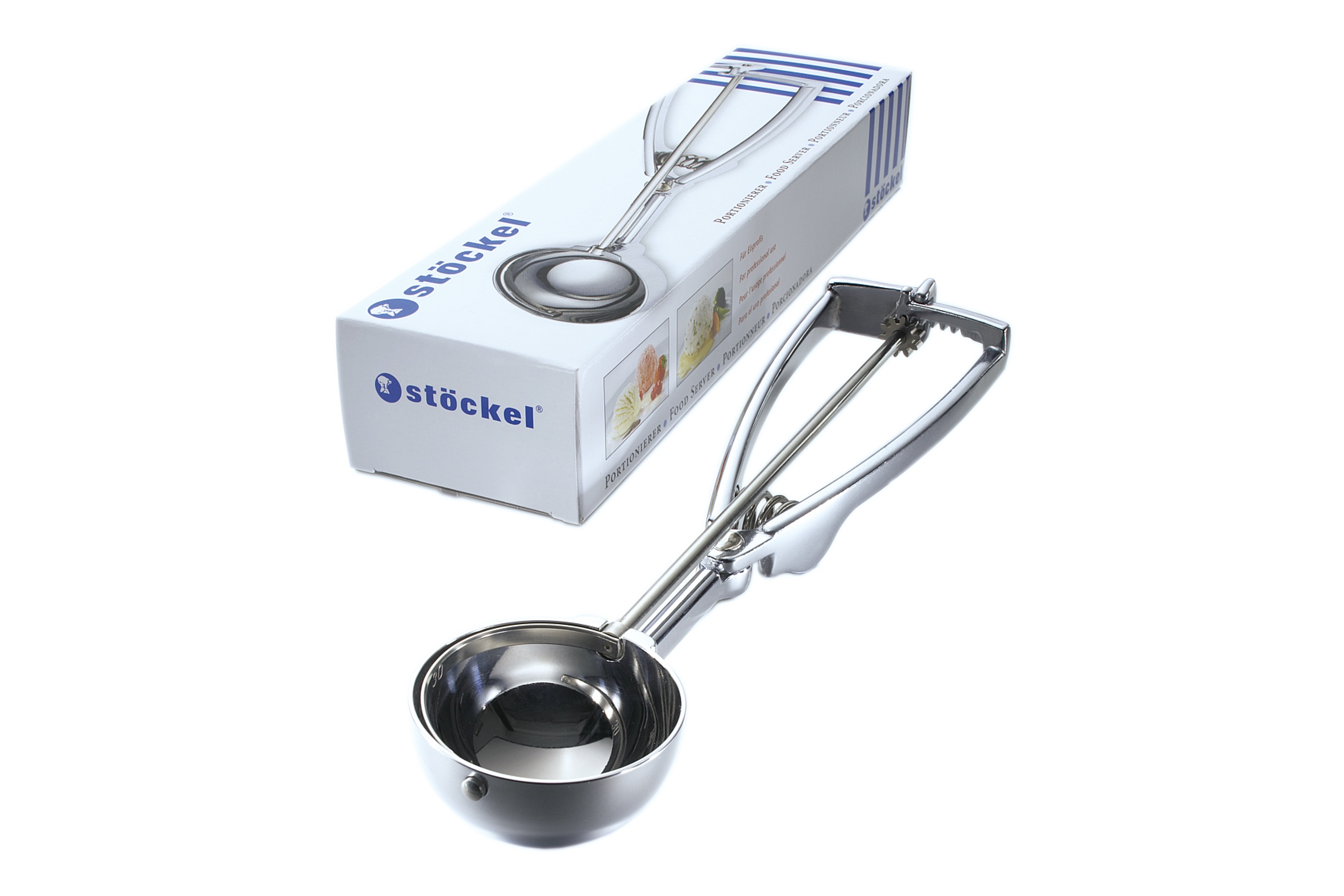 Isske / portionsske, rustfrit stål