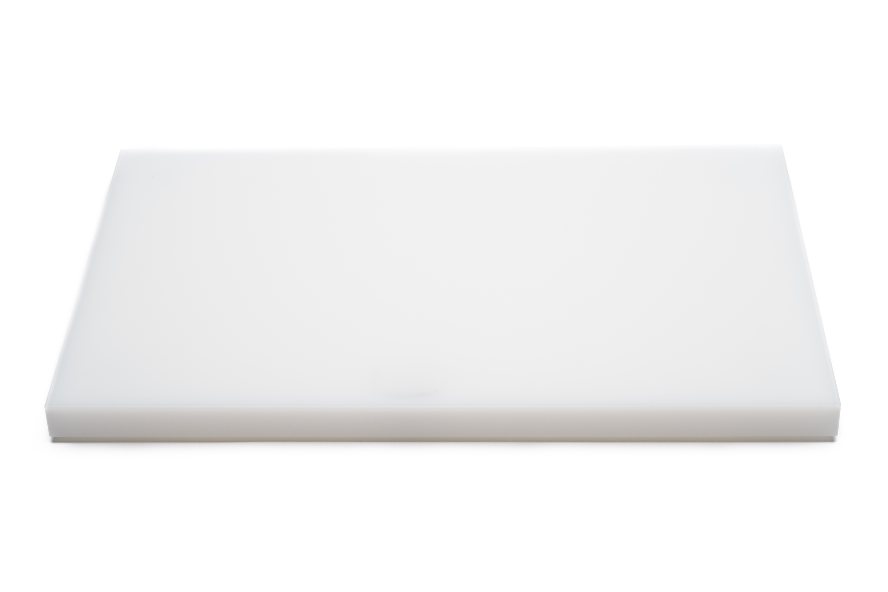 Skærebræt med fødder, hvid plast