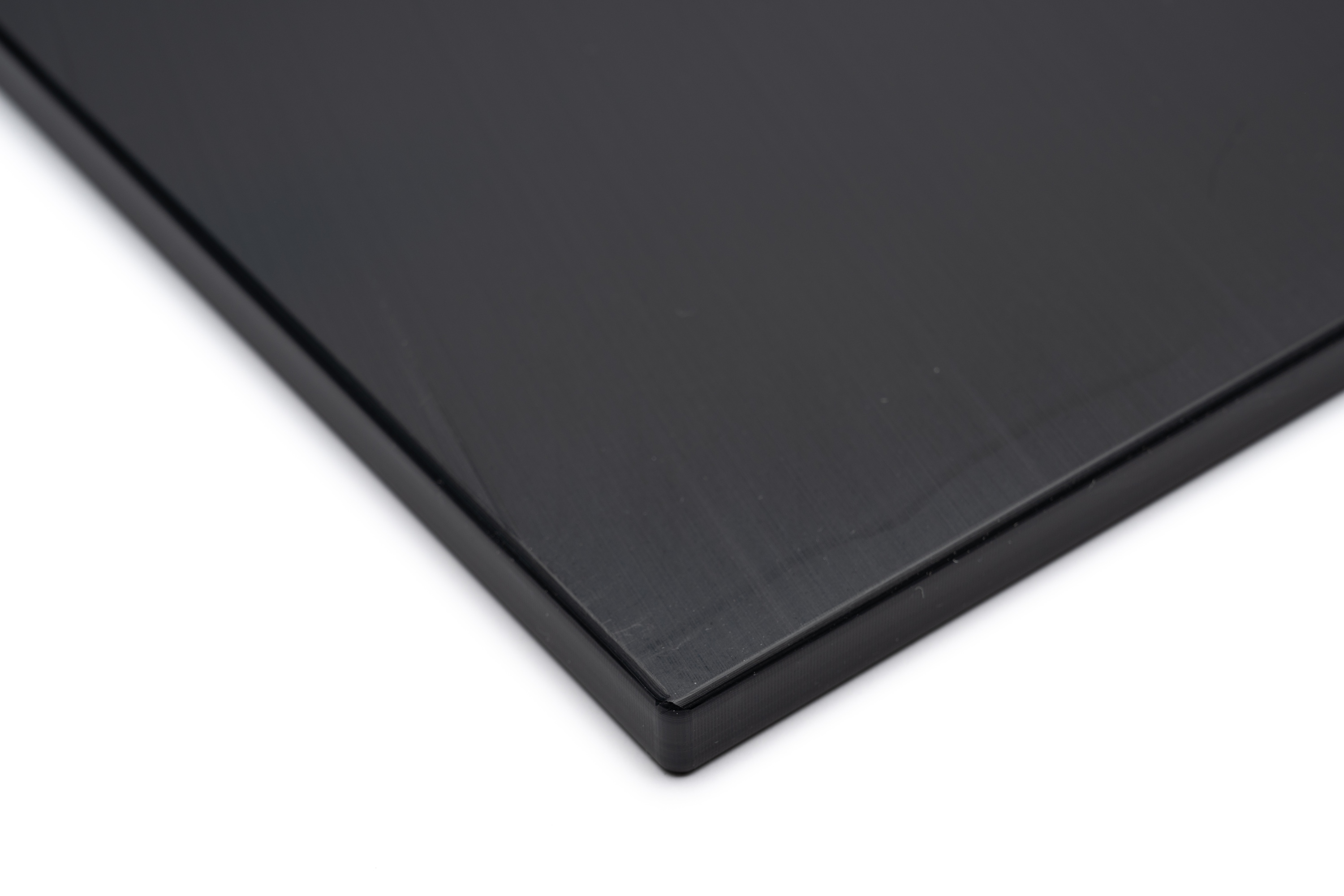 Skærebræt uden fødder, sort plast