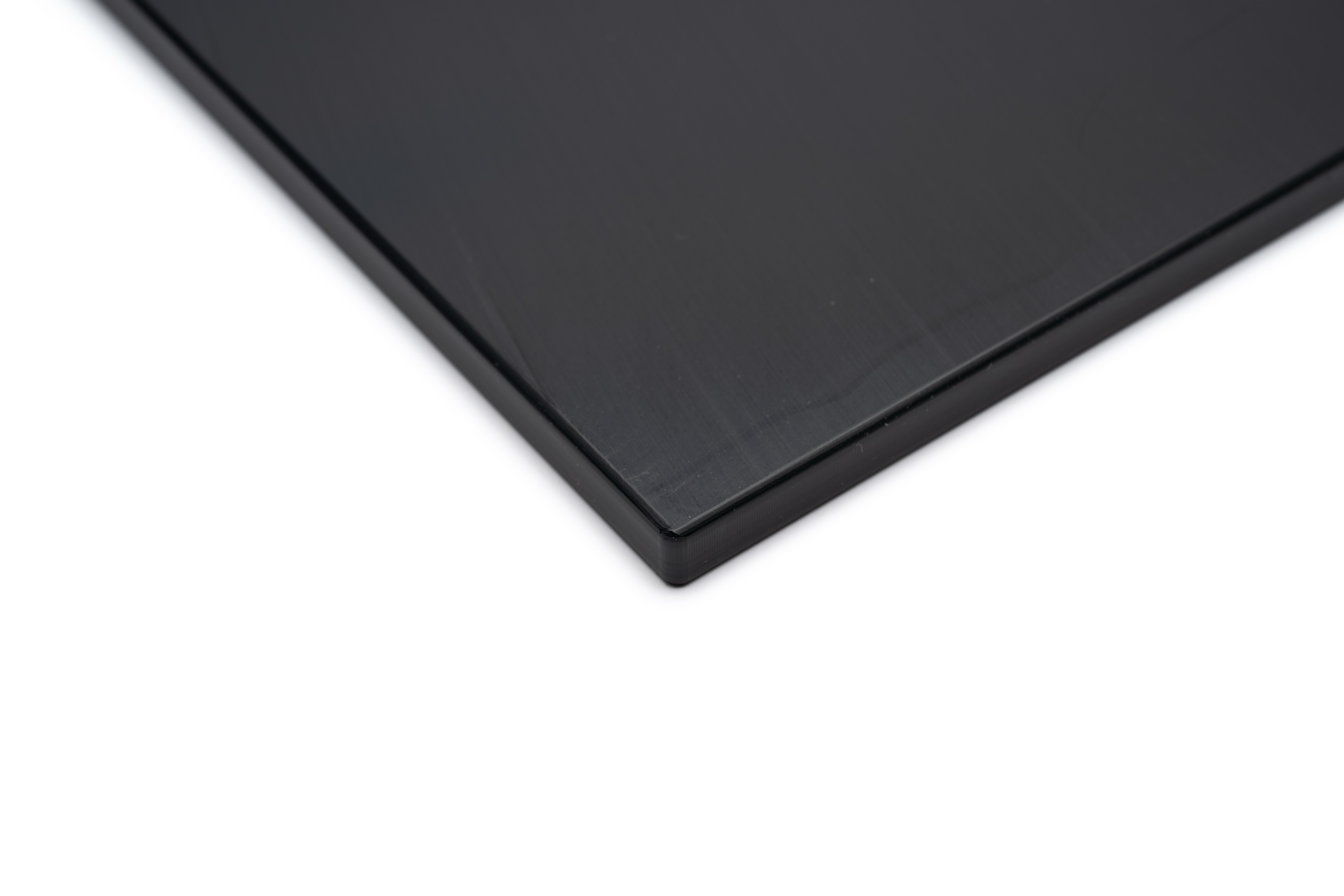 Skærebræt uden fødder, sort plast