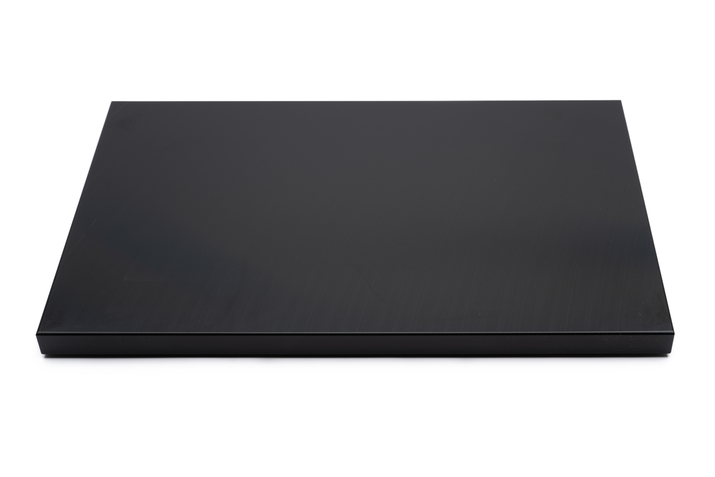 Skærebræt med fødder, sort plast