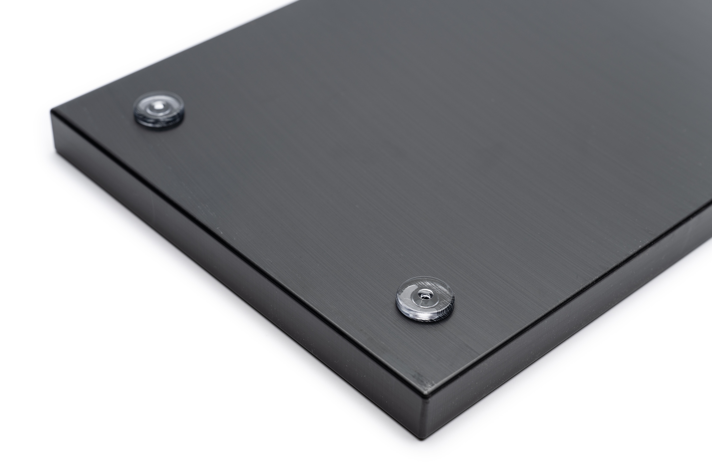 Skærebræt med fødder, sort plast