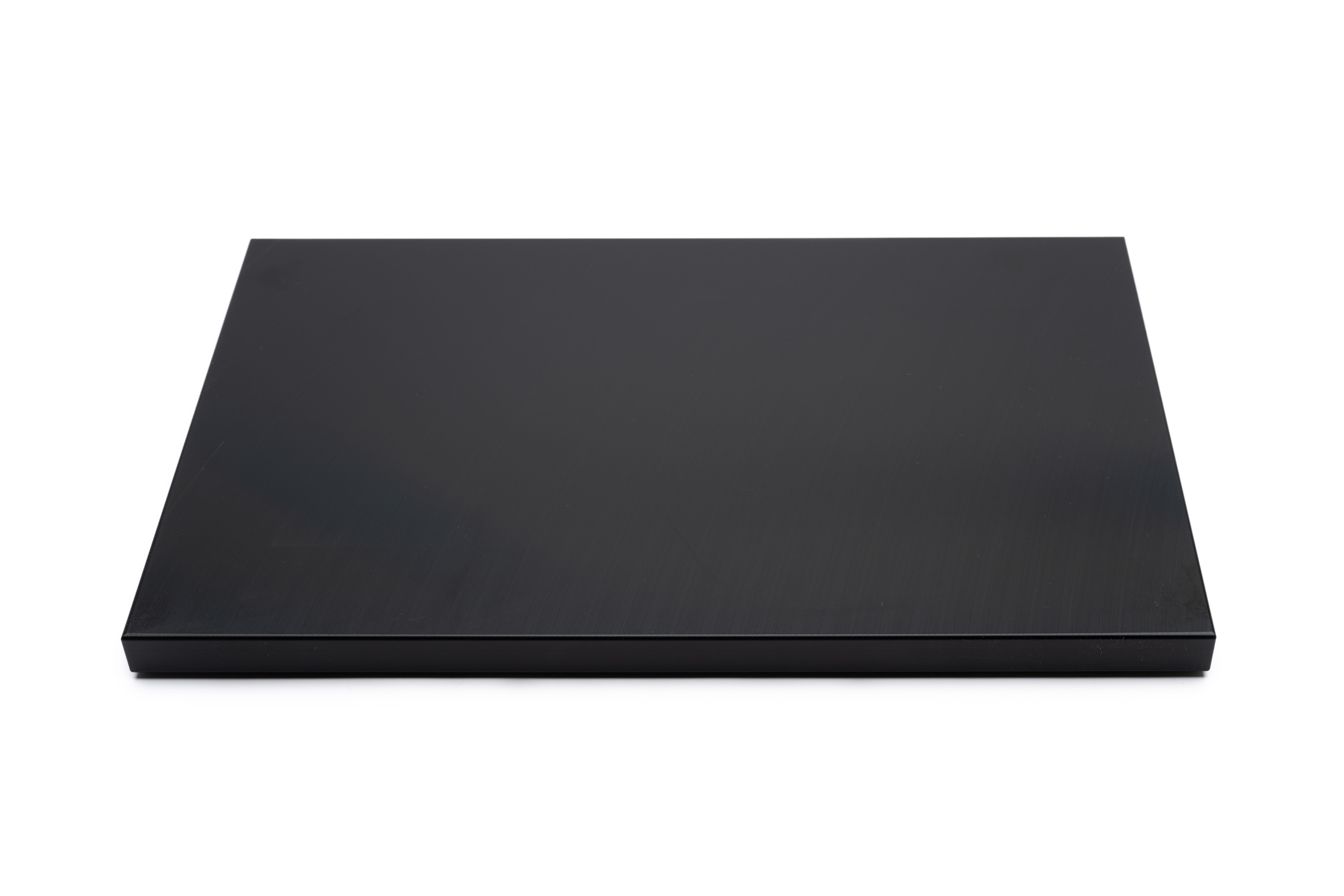 Skærebræt med fødder, sort plast