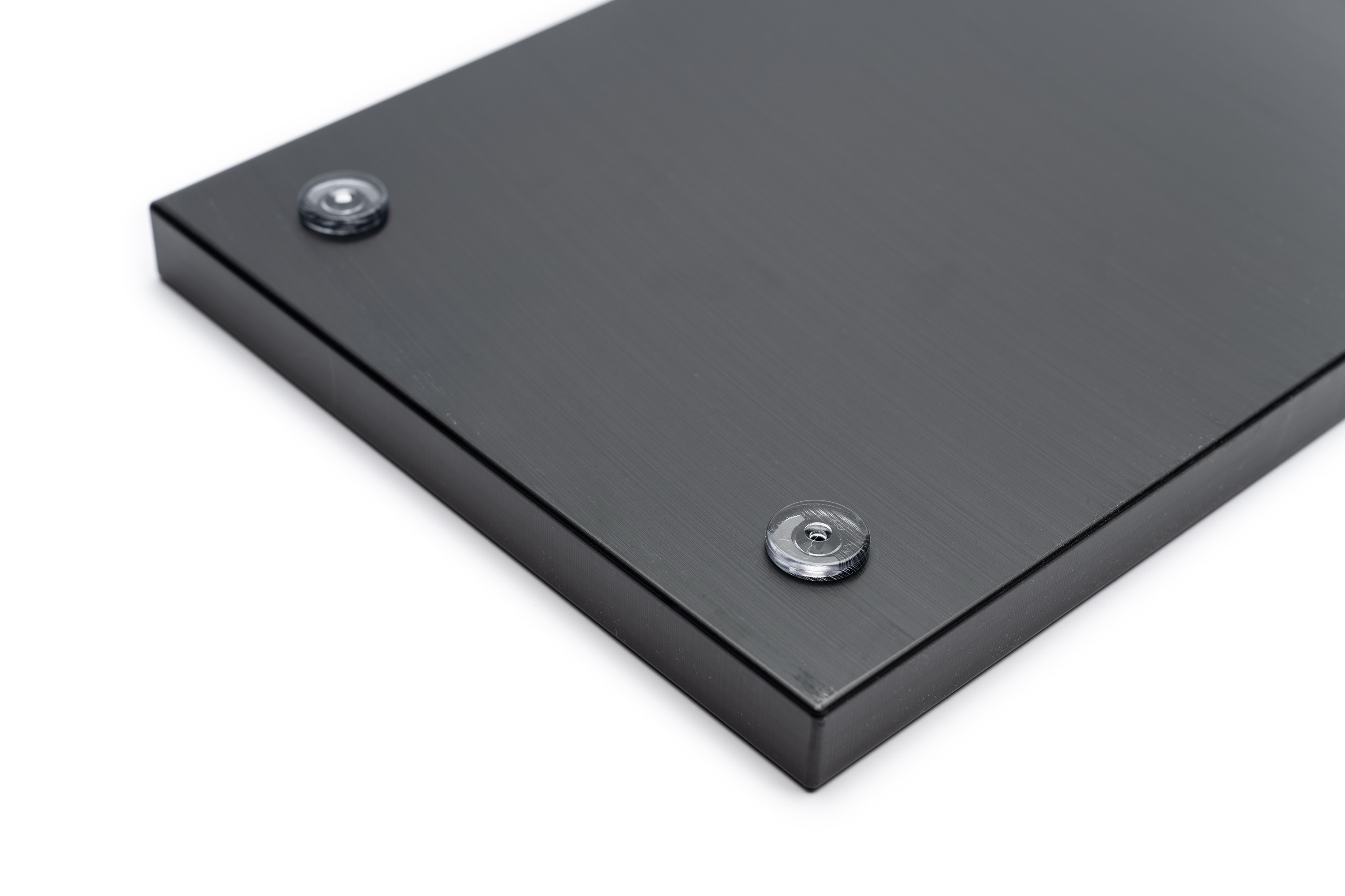 Skærebræt med fødder, sort plast