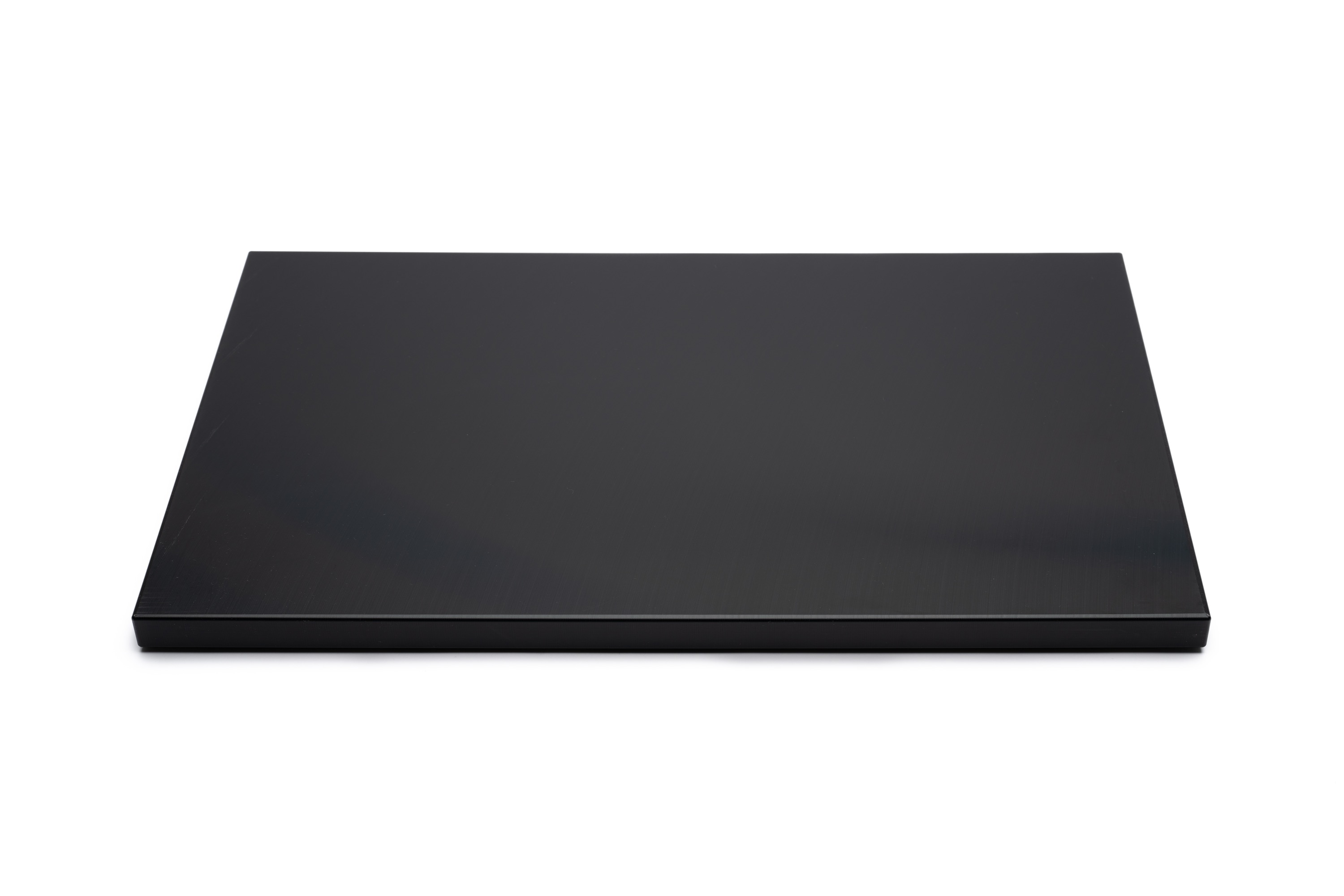 Skærebræt med fødder, sort plast