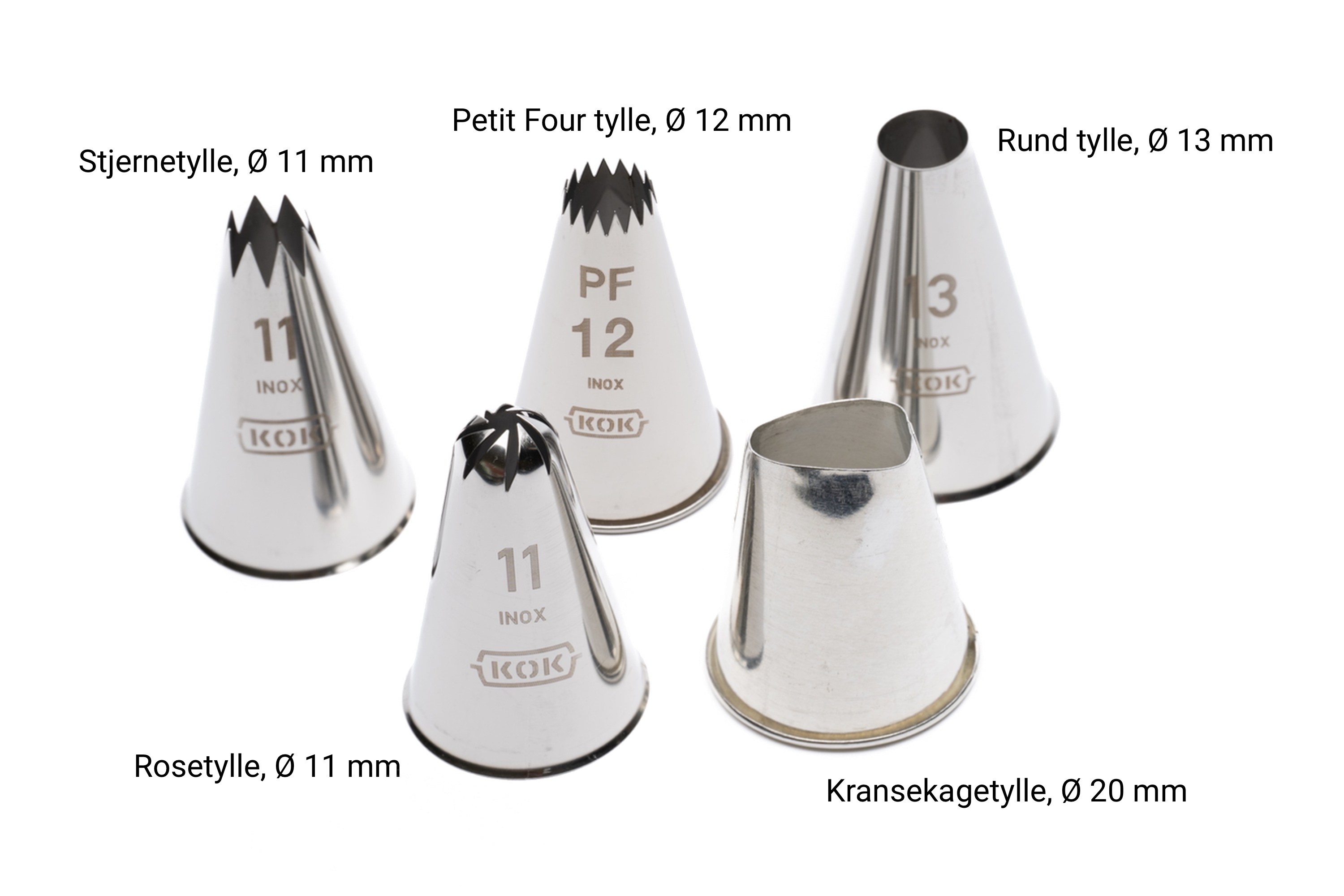 Konditorsæt med tyller og sprøjteposer